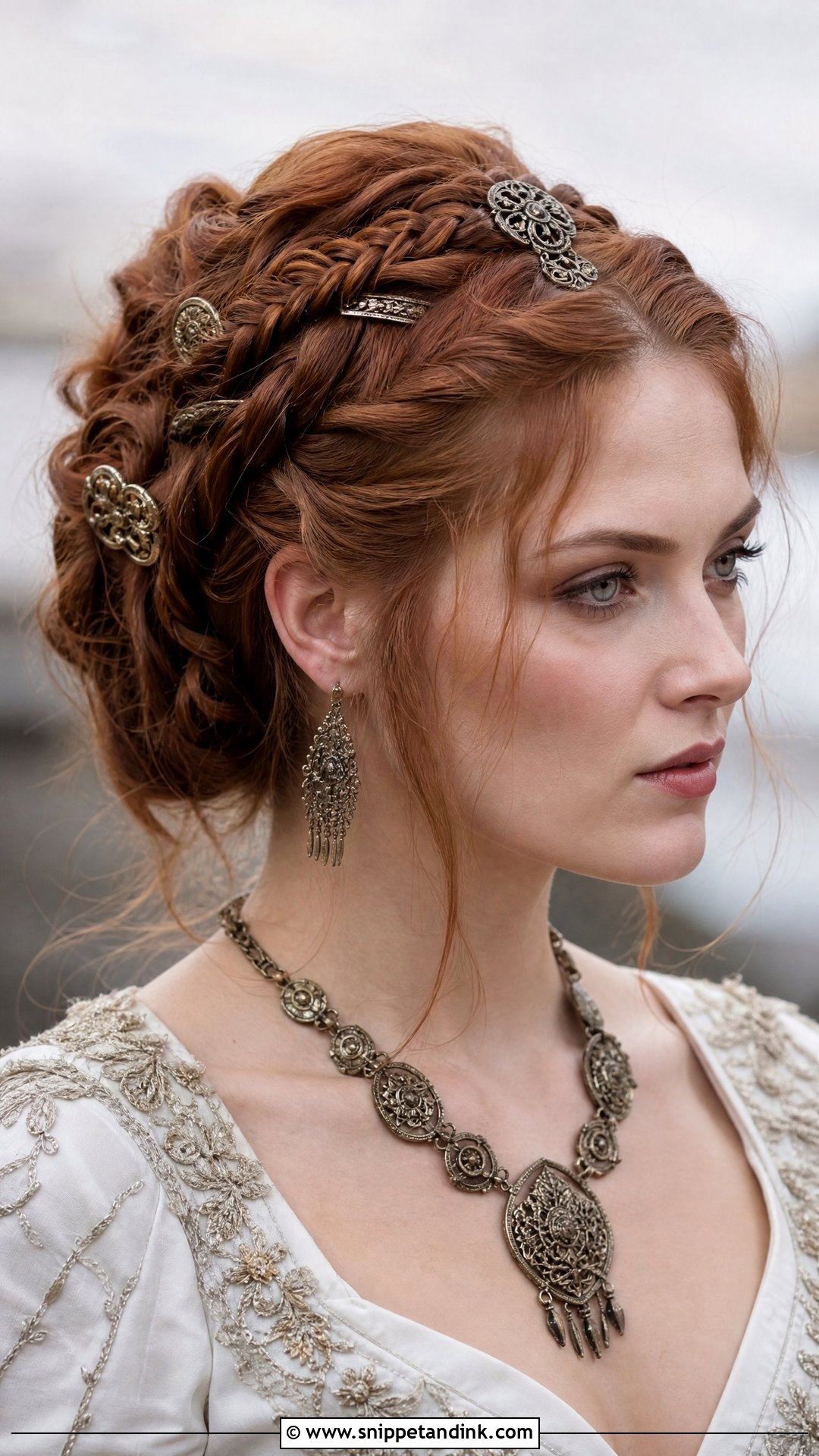 Knotted Viking Updo - Snippet and Ink - 20 Viking Wedding Hairstyles