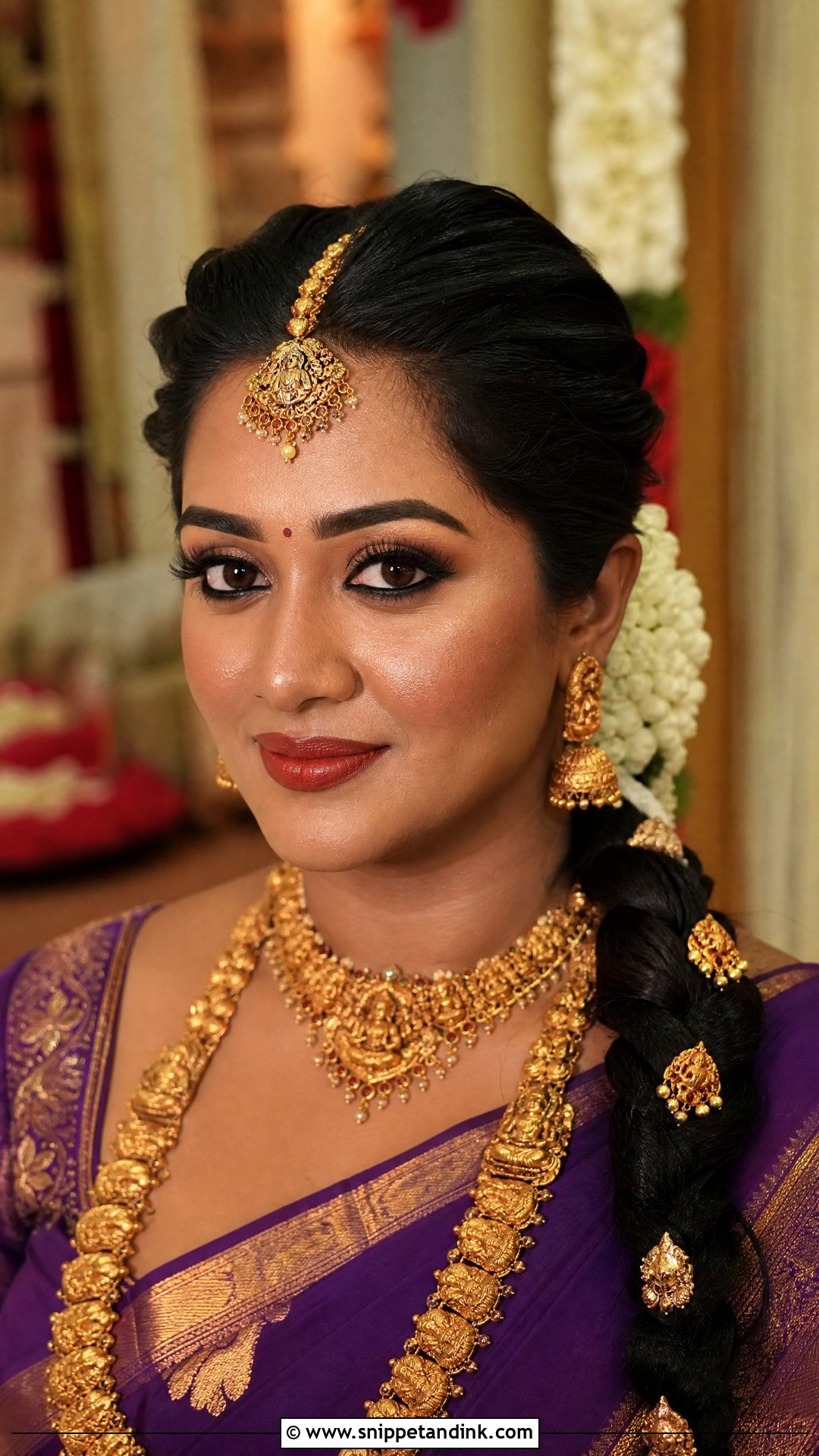 Kohl Eye South Indian Bridal Makeup - Snippet and Ink - 20 Traditional South Indian Bridal Makeup Ideas