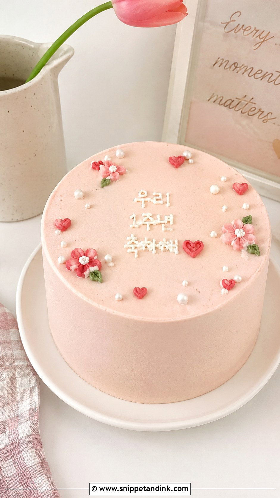 Korean Anniversary Cake - Snippet and Ink - 20 Aesthetic Anniversary Cake Designs
