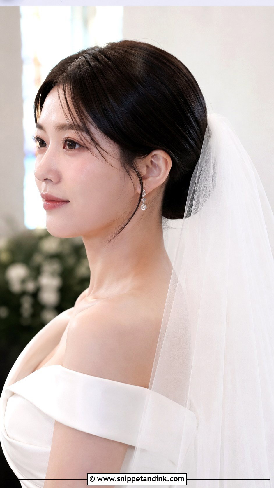 Korean Bridal Hair With Veil - Snippet and Ink - 25 Korean Bridal Hair Ideas