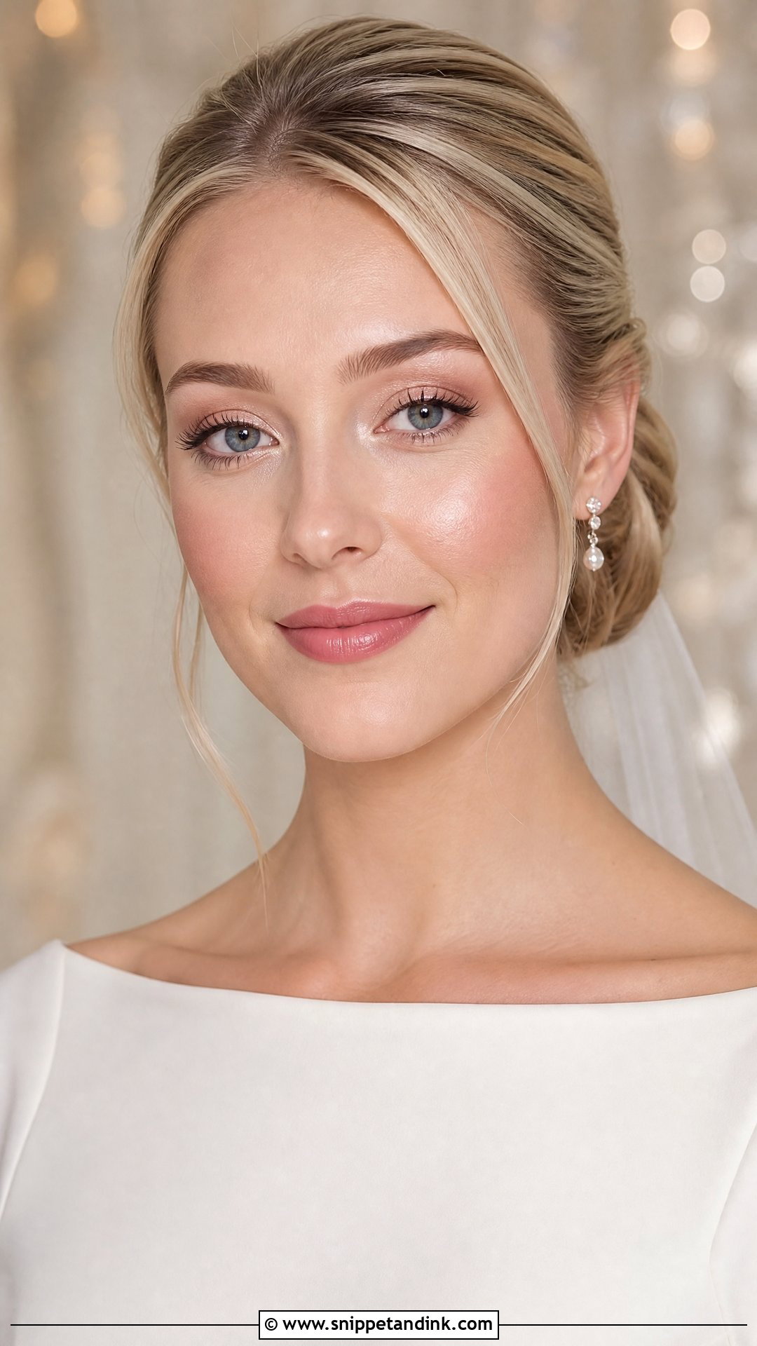 Korean Bridal Makeup With Bridal Bun - Snippet and Ink - 25 Korean Bridal Makeup Ideas