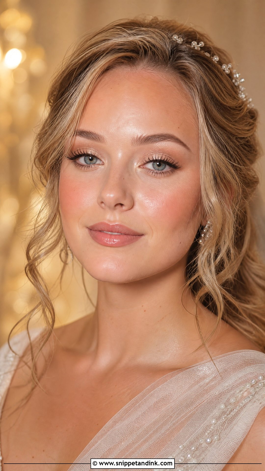 Korean Bridal Makeup With Champagne Shimmer - Snippet and Ink - 25 Korean Bridal Makeup Ideas