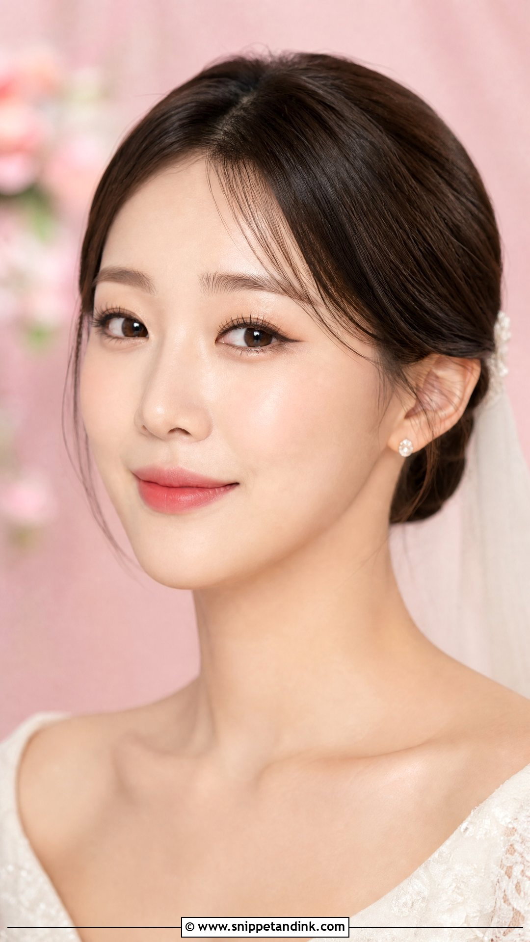 Korean Bridal Makeup With Gradient Lips - Snippet and Ink - 25 Korean Bridal Makeup Ideas