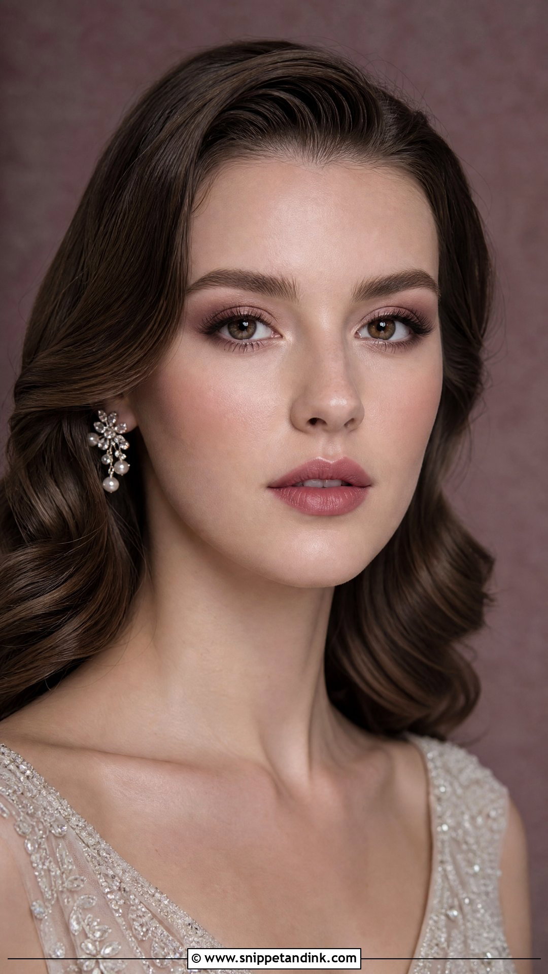 Korean Bridal Makeup With Mauve Tones - Snippet and Ink - 25 Korean Bridal Makeup Ideas
