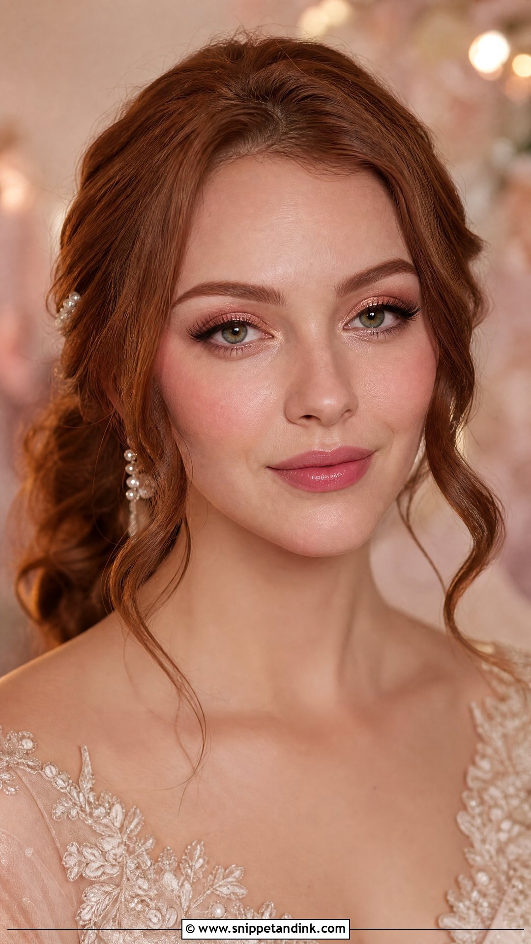 Korean Bridal Makeup With Rose Gold Eyes - Snippet and Ink - 25 Korean Bridal Makeup Ideas