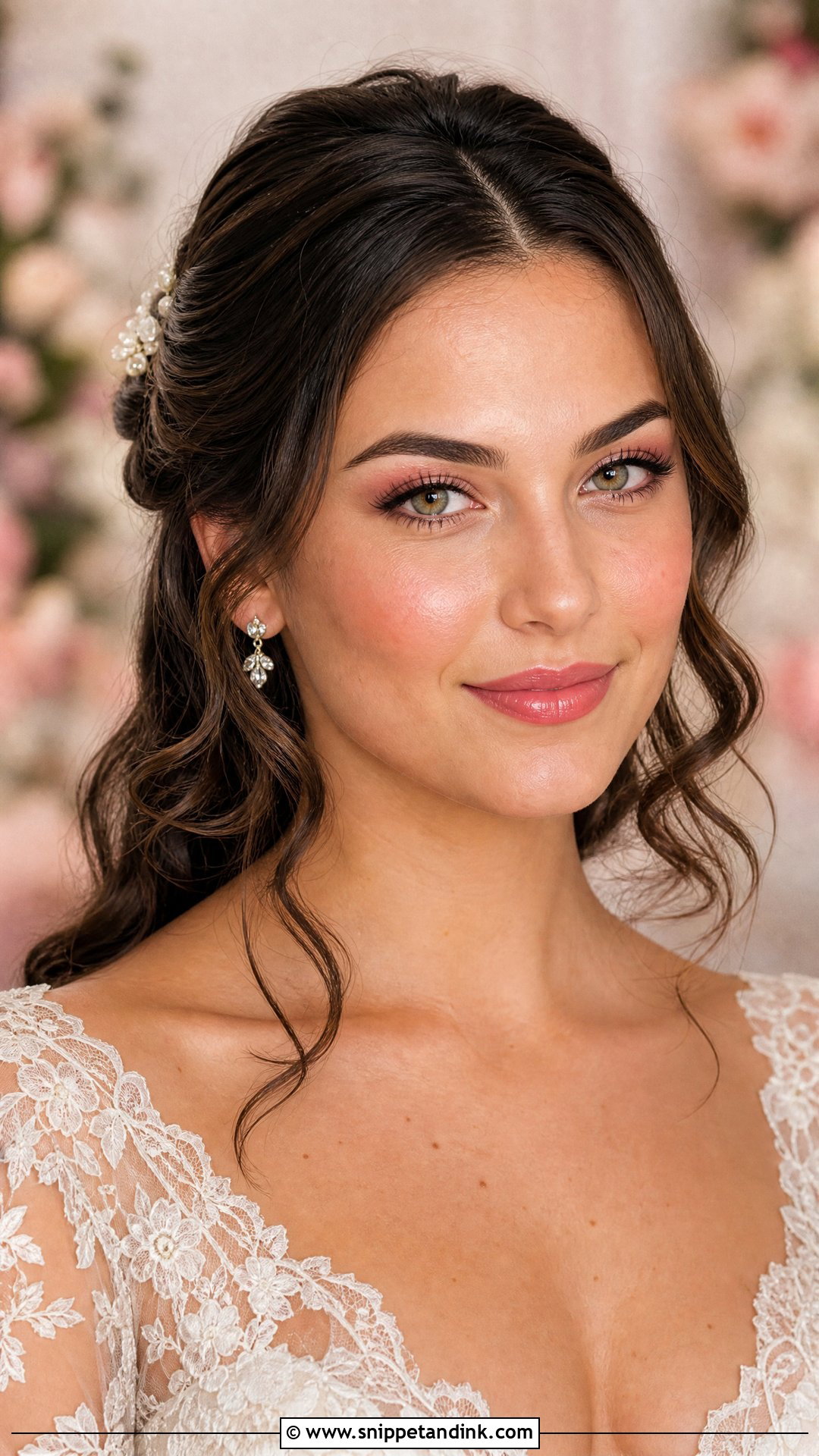 Korean Bridal Makeup With Rosy Cheeks - Snippet and Ink - 25 Korean Bridal Makeup Ideas