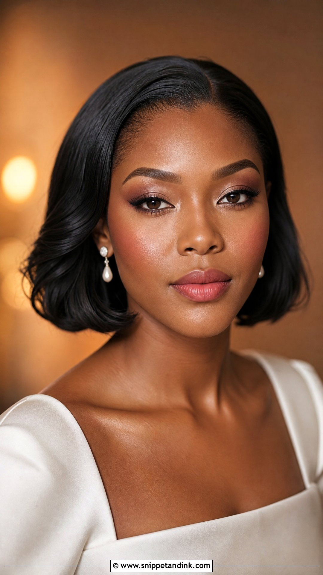 Korean Bridal Makeup With Short Hair - Snippet and Ink - 25 Korean Bridal Makeup Ideas