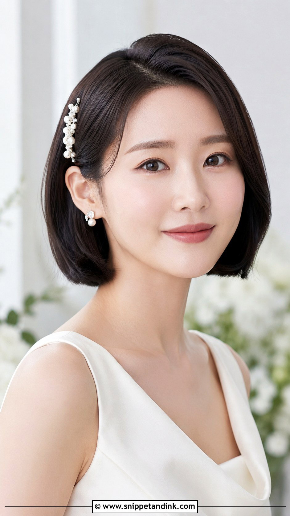 Korean Bridal Short Hair - Snippet and Ink - 15 Korean Bridal Hairstyle Ideas