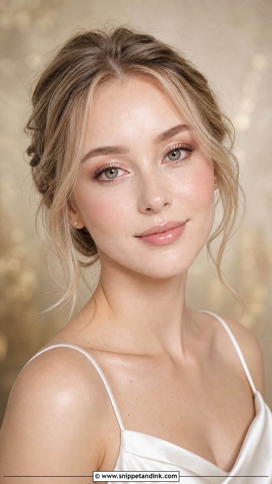 Korean Champagne Eye Wedding Makeup - Snippet and Ink - 20 Korea Wedding Make Up Ideas