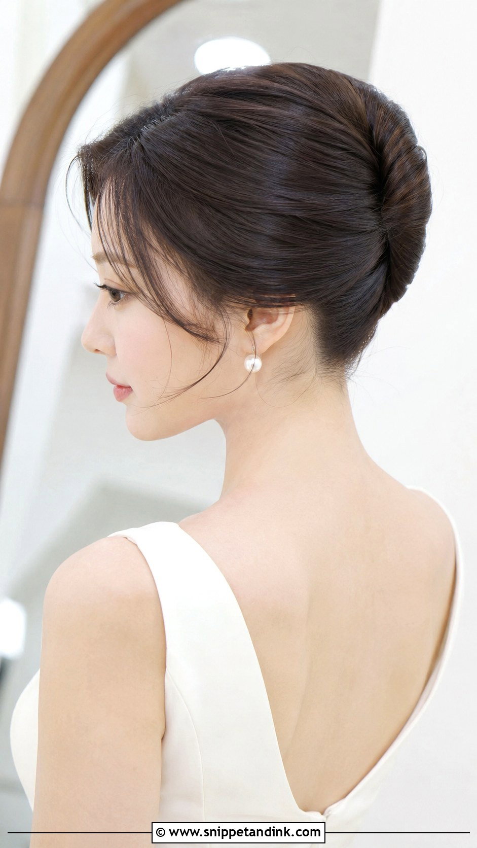 Korean Classic French Twist - Snippet and Ink - 20 Korean Wedding Hairstyles