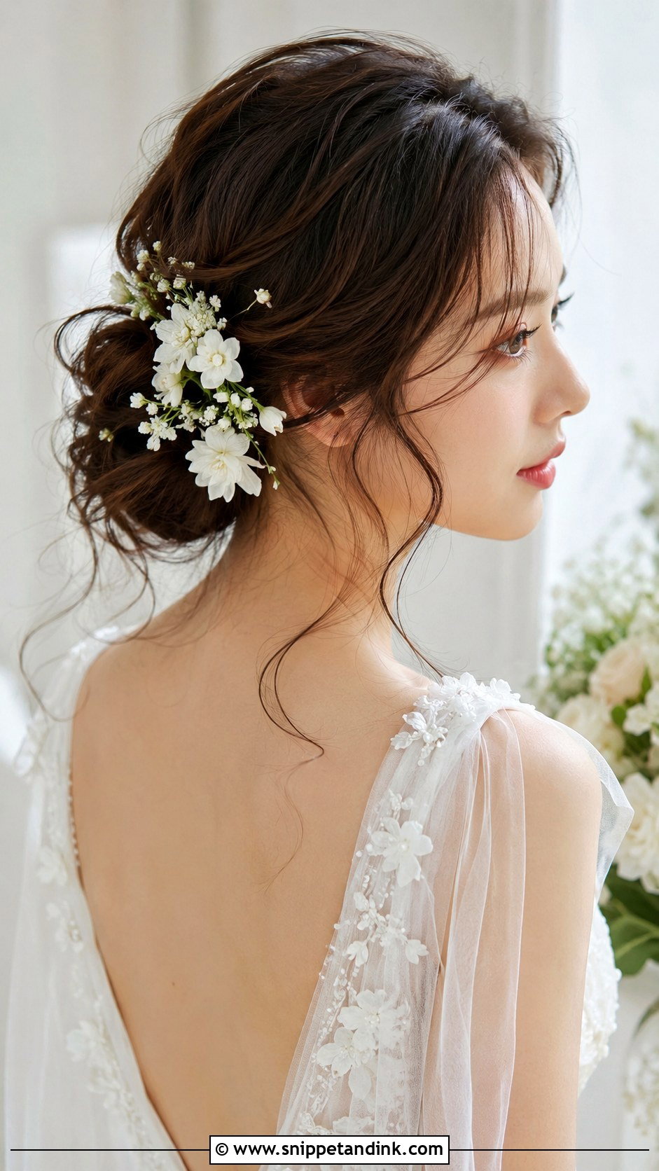 Korean Floral Wedding Hairstyle - Snippet and Ink - 20 Korean Wedding Hairstyle Ideas