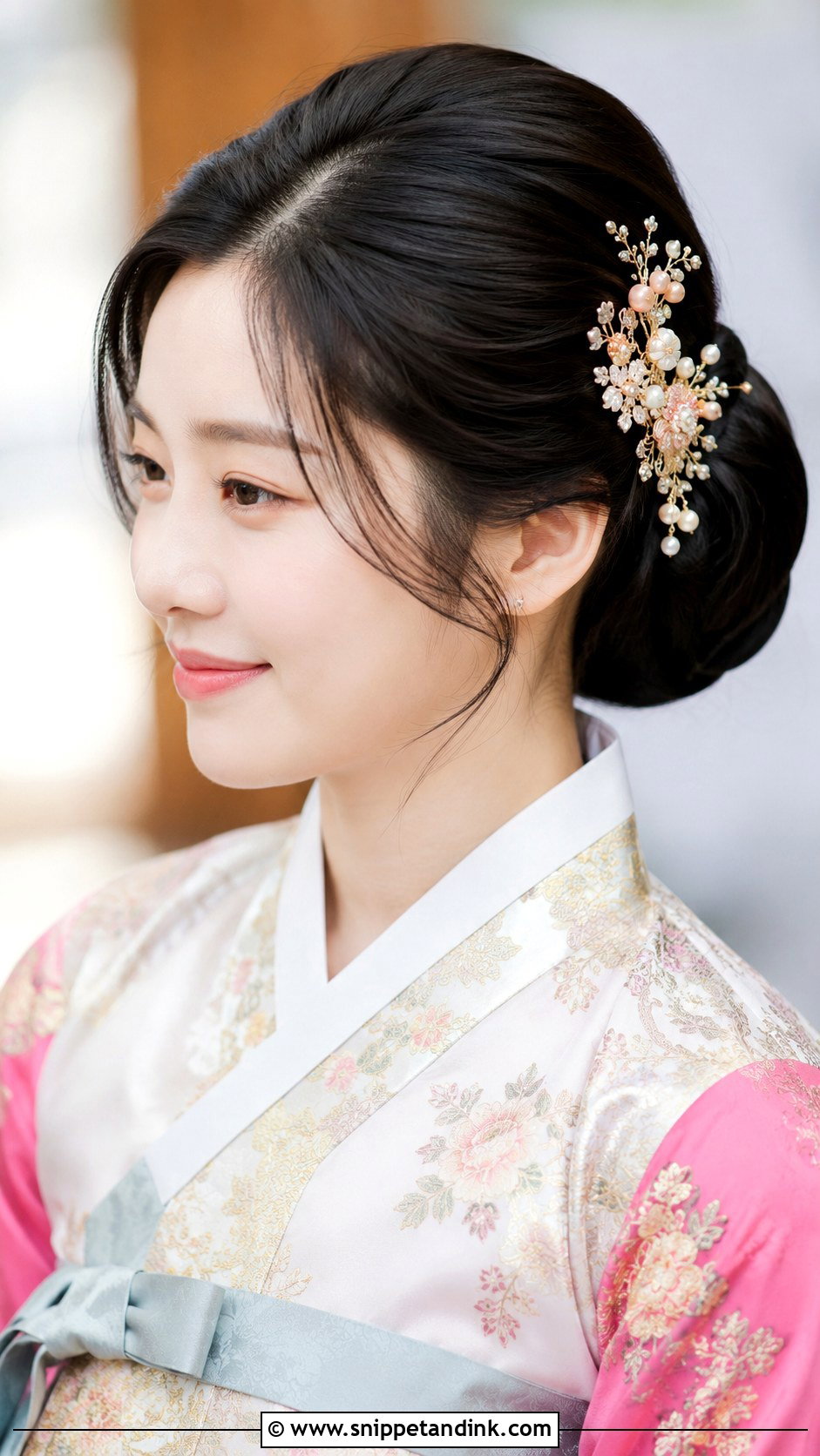 Korean Hanbok Updo - Snippet and Ink - 20 Korean Wedding Hairstyles