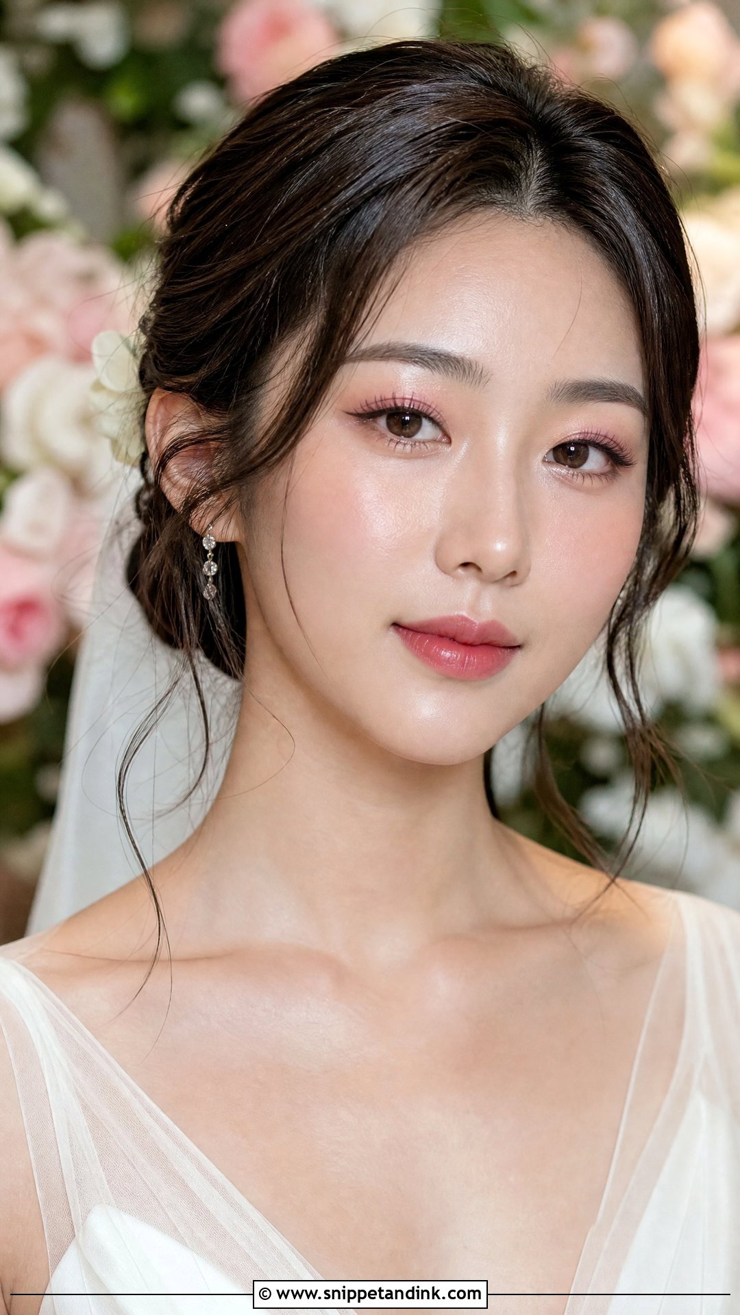 Korean Inspired Chinese Bridal Makeup - Snippet and Ink - 20 Chinese Asian Bridal Makeup Ideas