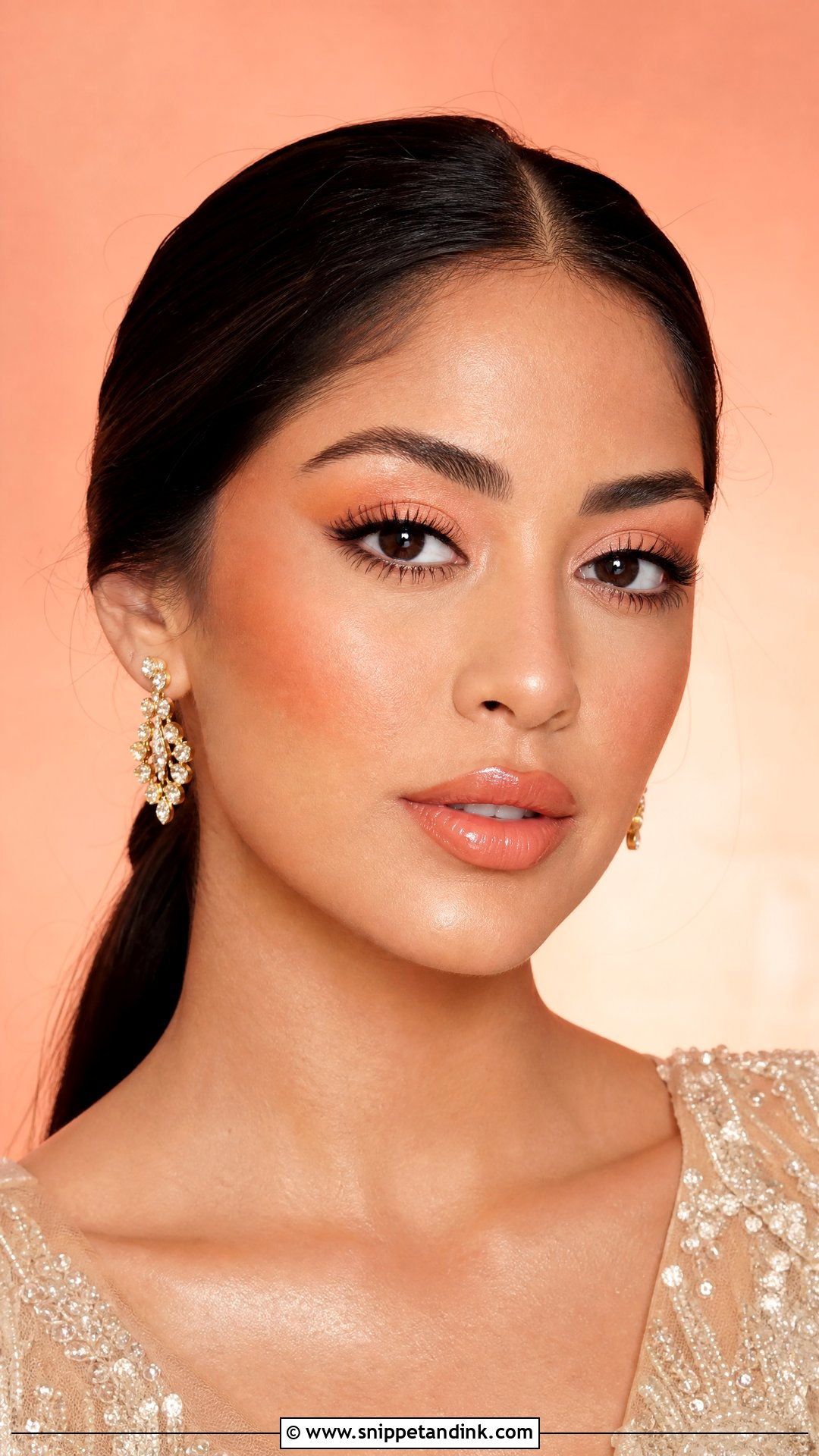 Korean Peach Wedding Makeup - Snippet and Ink - 20 Korea Wedding Make Up Ideas