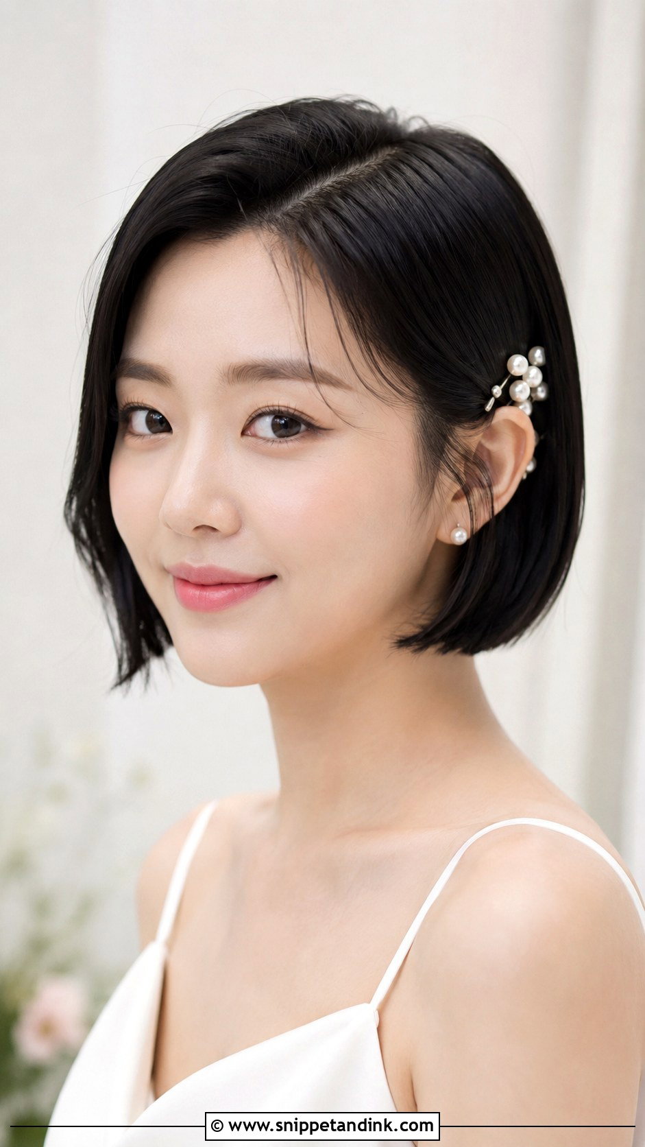Korean Short Hair Wedding Hairstyle - Snippet and Ink - 20 Korean Wedding Hairstyle Ideas