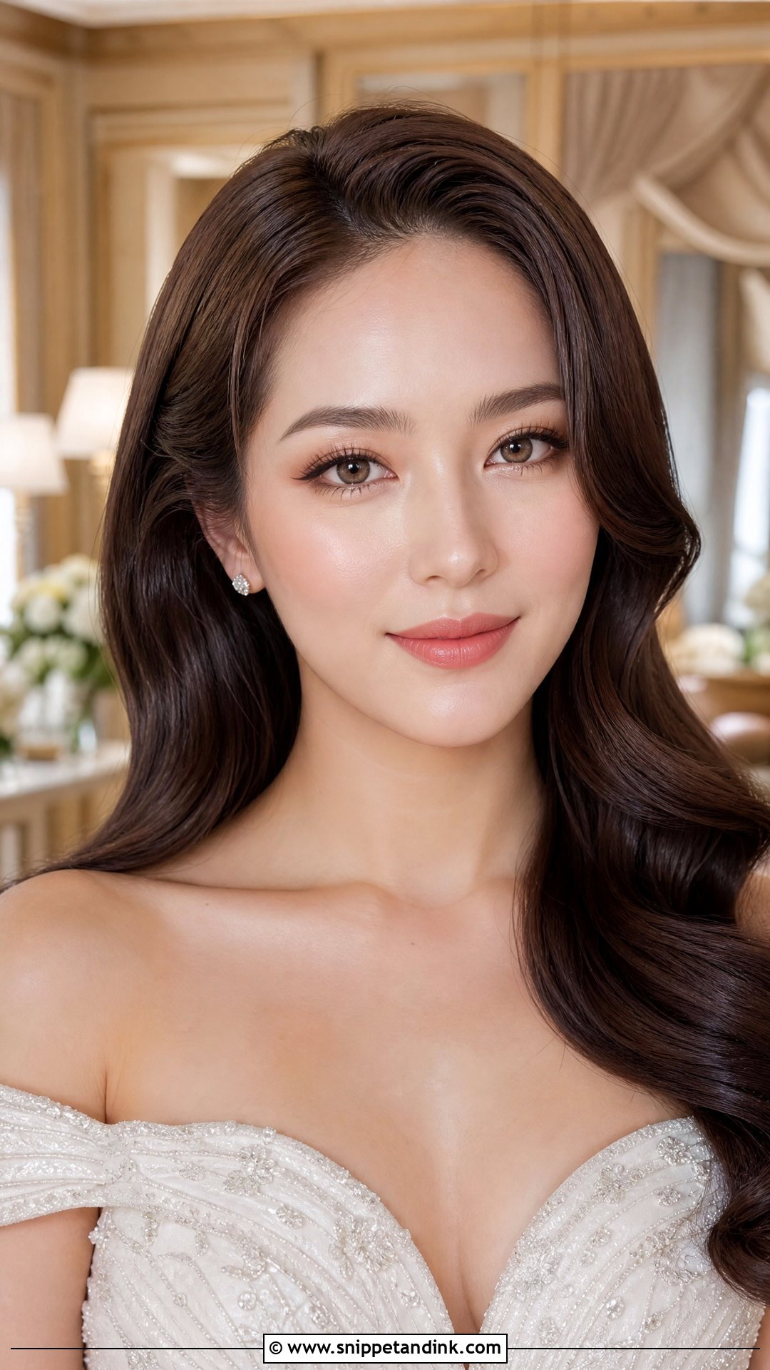Korean Soft Glam Wedding Makeup - Snippet and Ink - 25 Korean Wedding Makeup Look Ideas