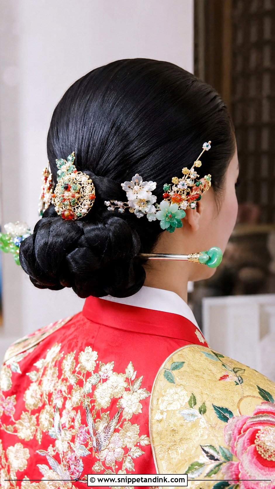 Korean Traditional Hanbok Bridal Hair - Snippet and Ink - 25 Korean Bridal Hair Ideas
