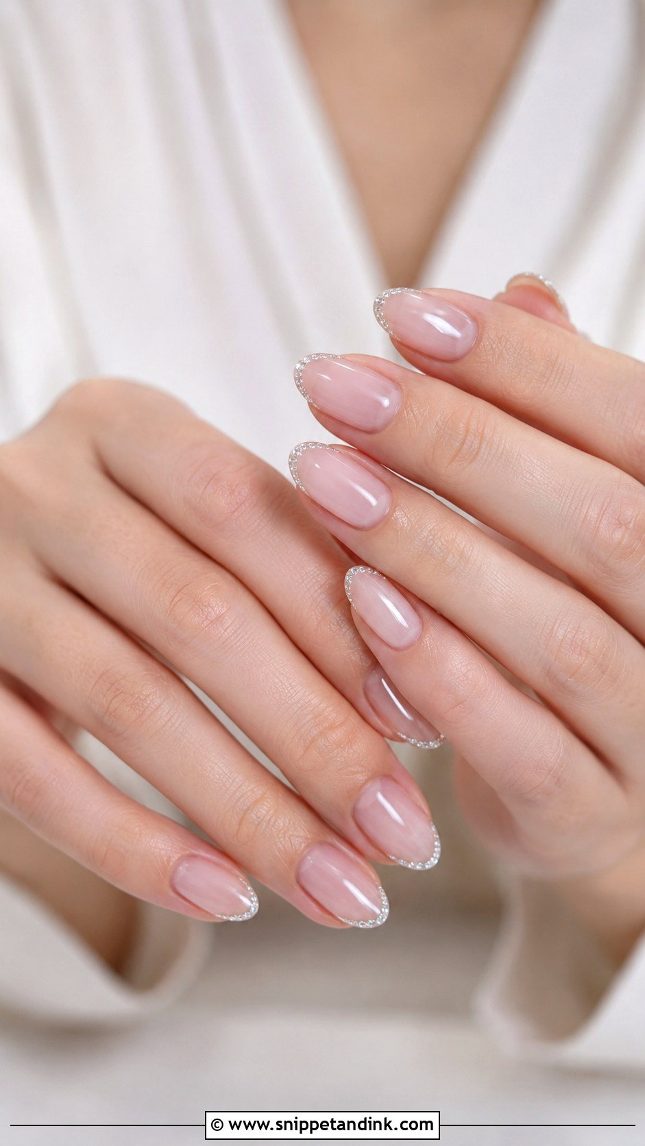 Korean Wedding Nails With Micro Crystal Tips - Snippet and Ink - 20 Korean Wedding Nails