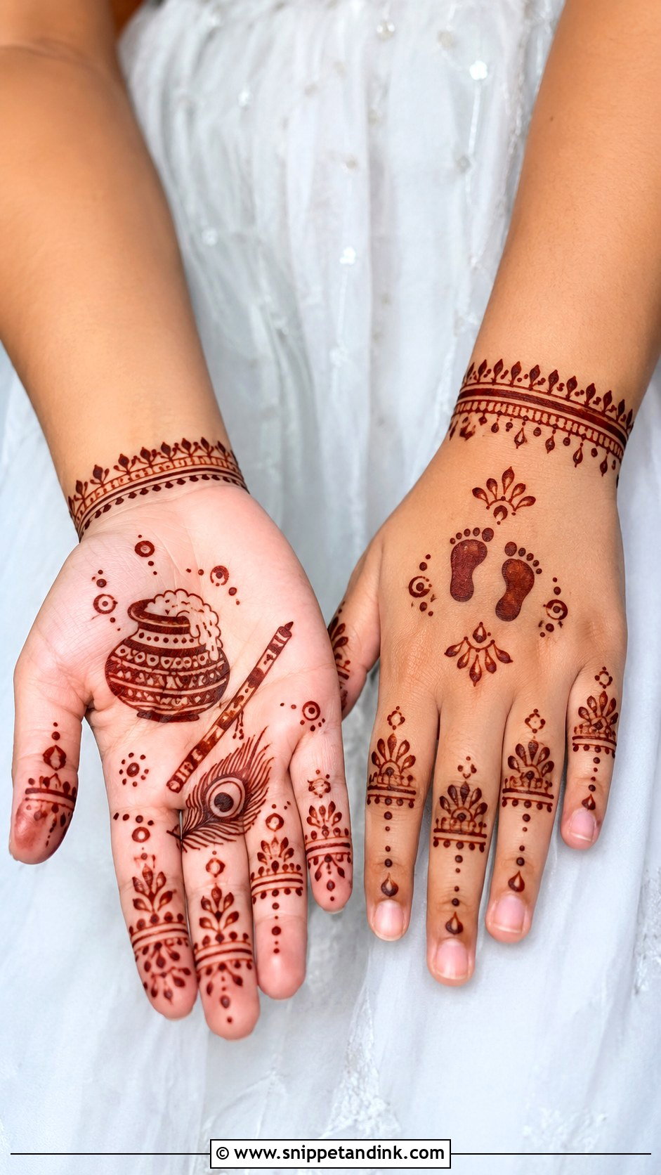 Krishna Kids Mehndi Design - Snippet and Ink - 30 Krishna Mehndi Designs