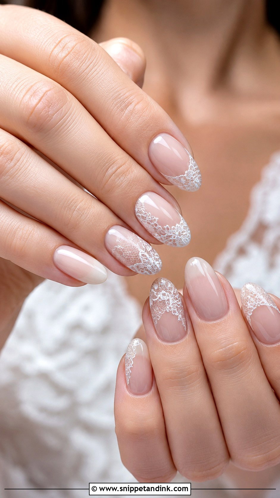 Lace Acrylic Nails For Bride - Snippet and Ink - 20 Acrylic Nails for the Bride Wedding