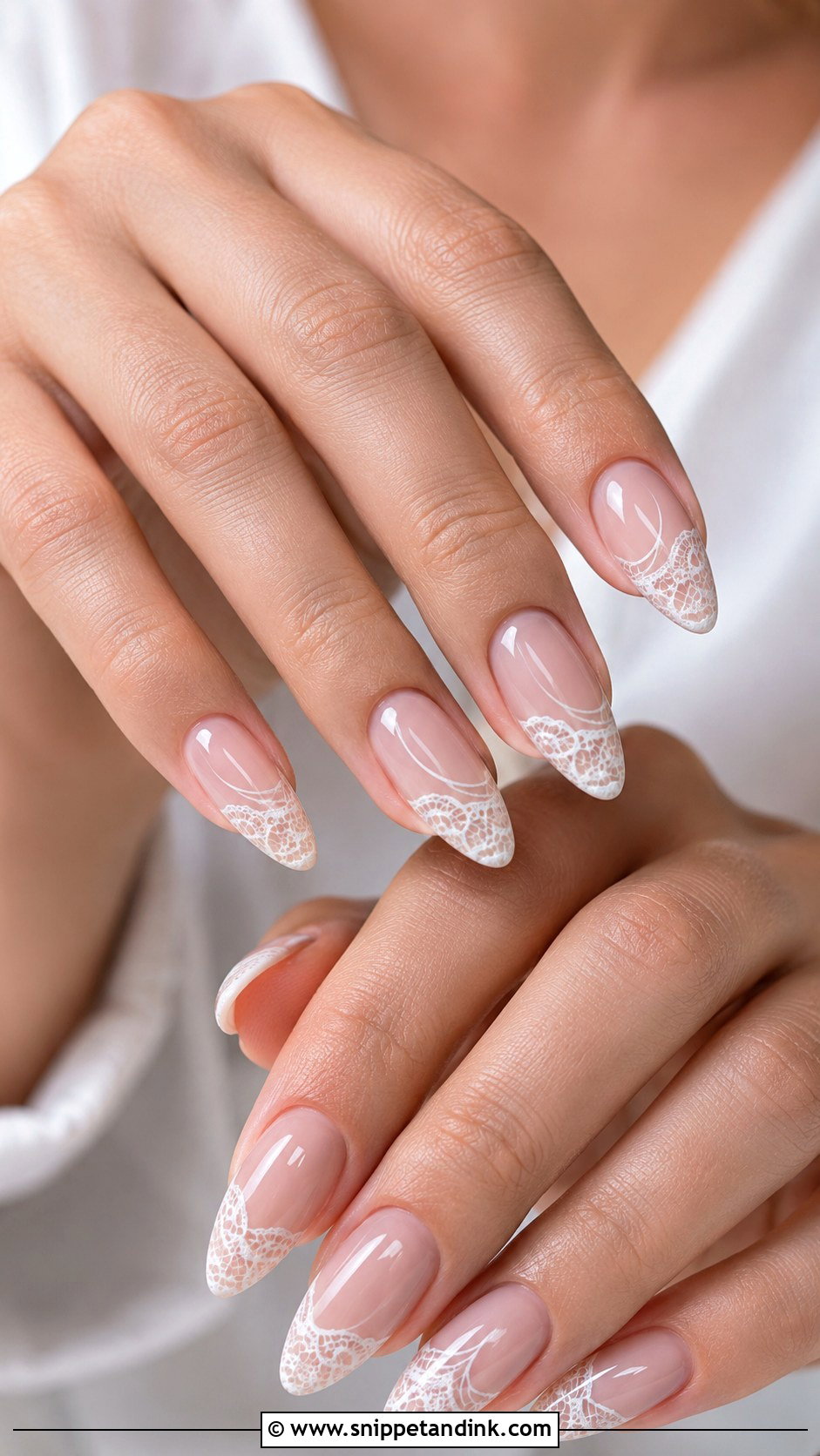 Lace Anniversary Nails - Snippet and Ink - 20 Wedding Anniversary Nails Ideas