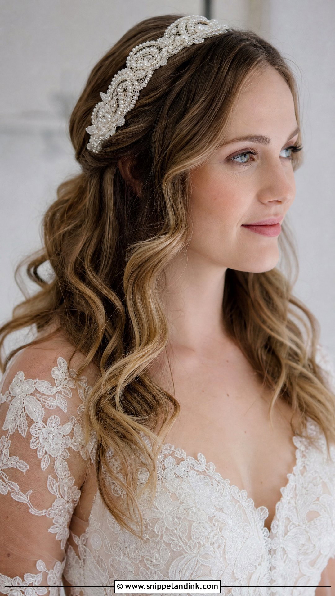 Lace Bridal Hair Band - Snippet and Ink - 20 Bridal Hair Band Ideas
