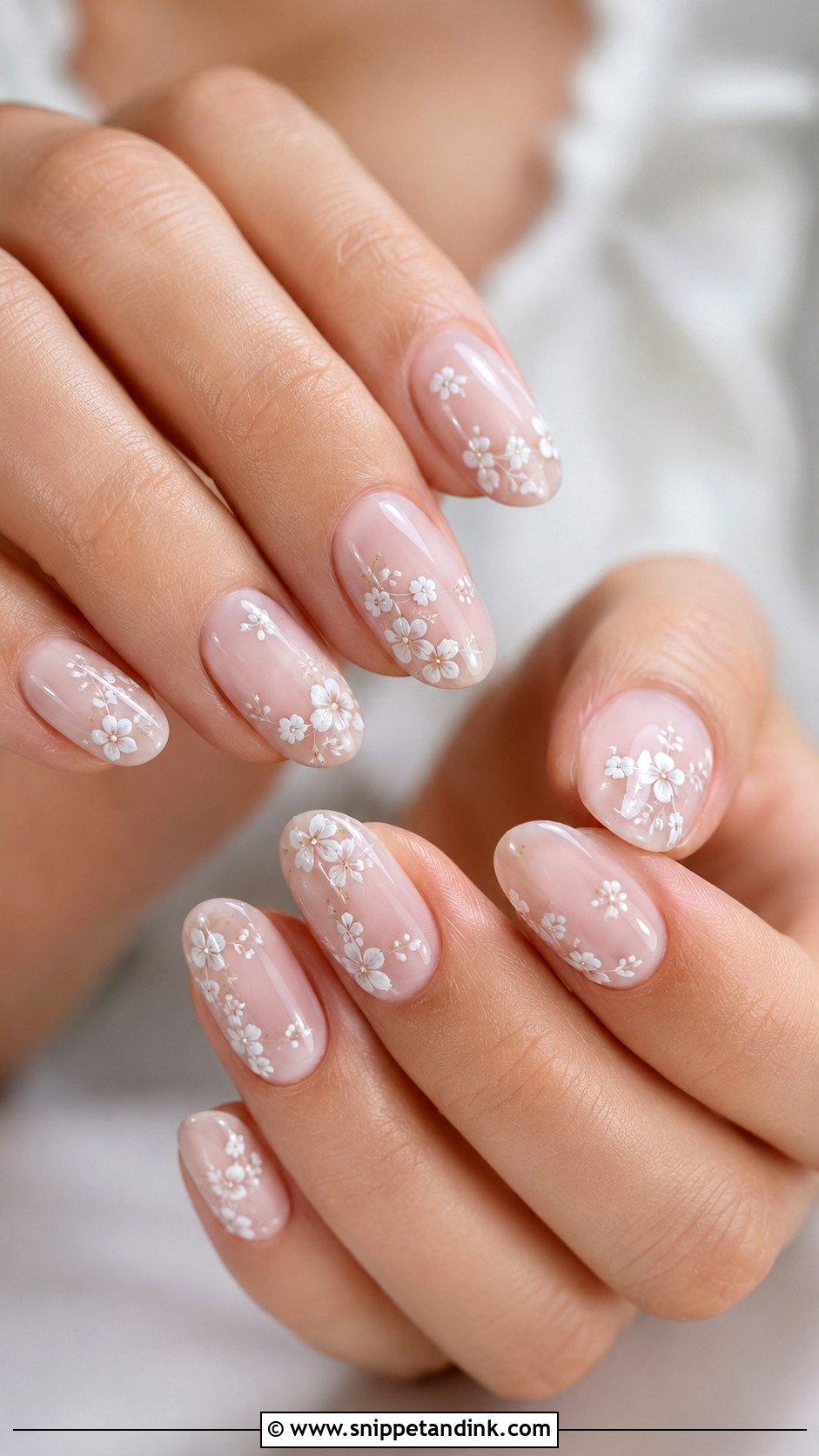 Lace Bridal Nails - Snippet and Ink - 20 Romantic Nails Brides