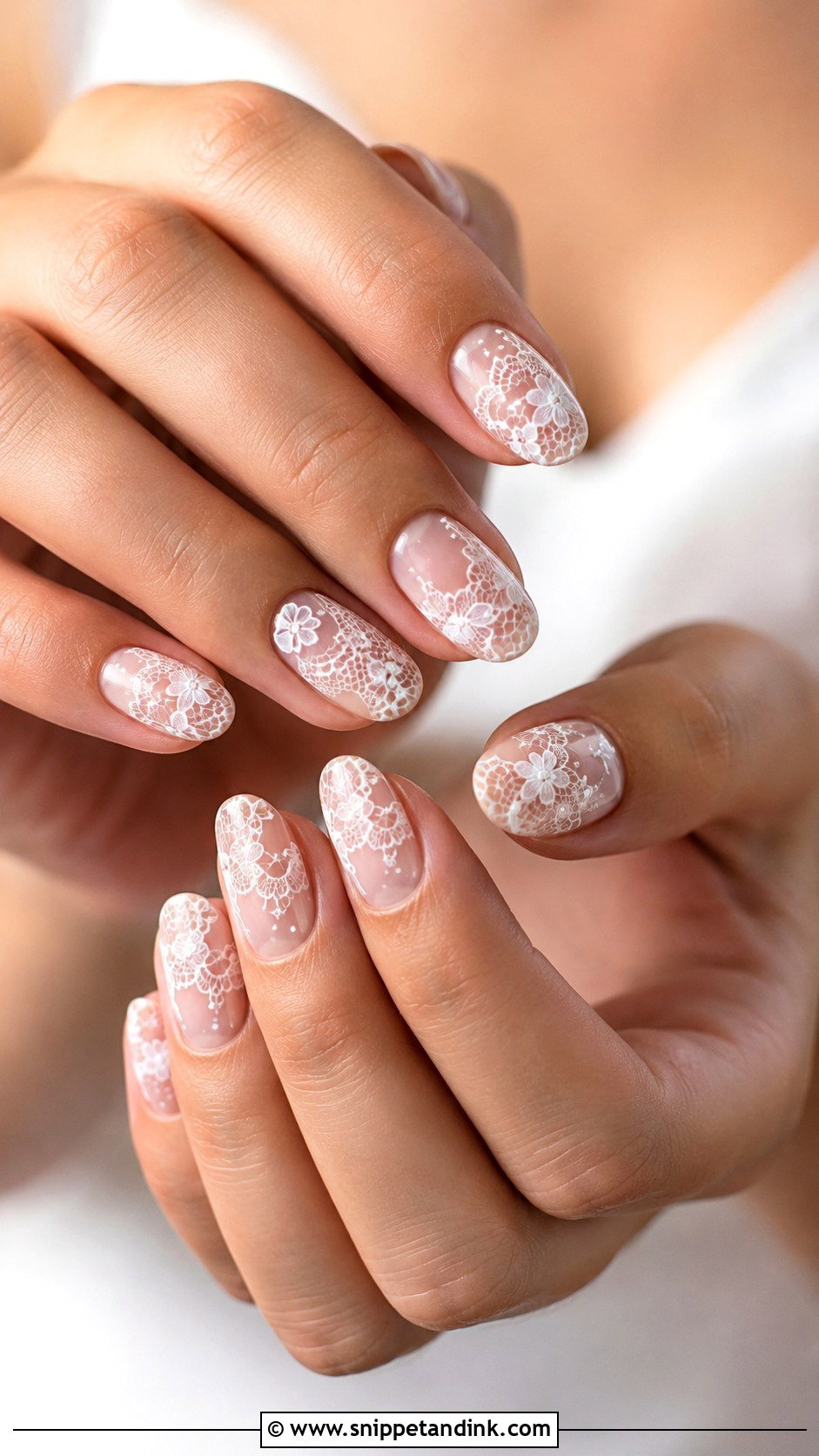 Lace Bridal Nails - Snippet and Ink - 20 Elegant Bridal Nail Designs Brides