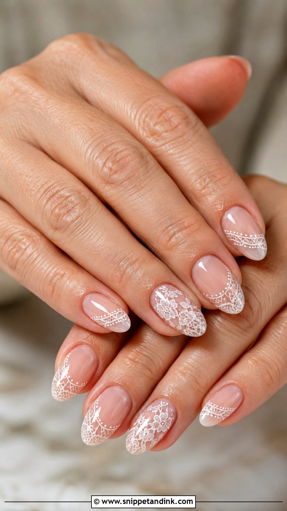 Lace Detail Wedding Anniversary Nails - Snippet and Ink - 20 Wedding Anniversary Nails