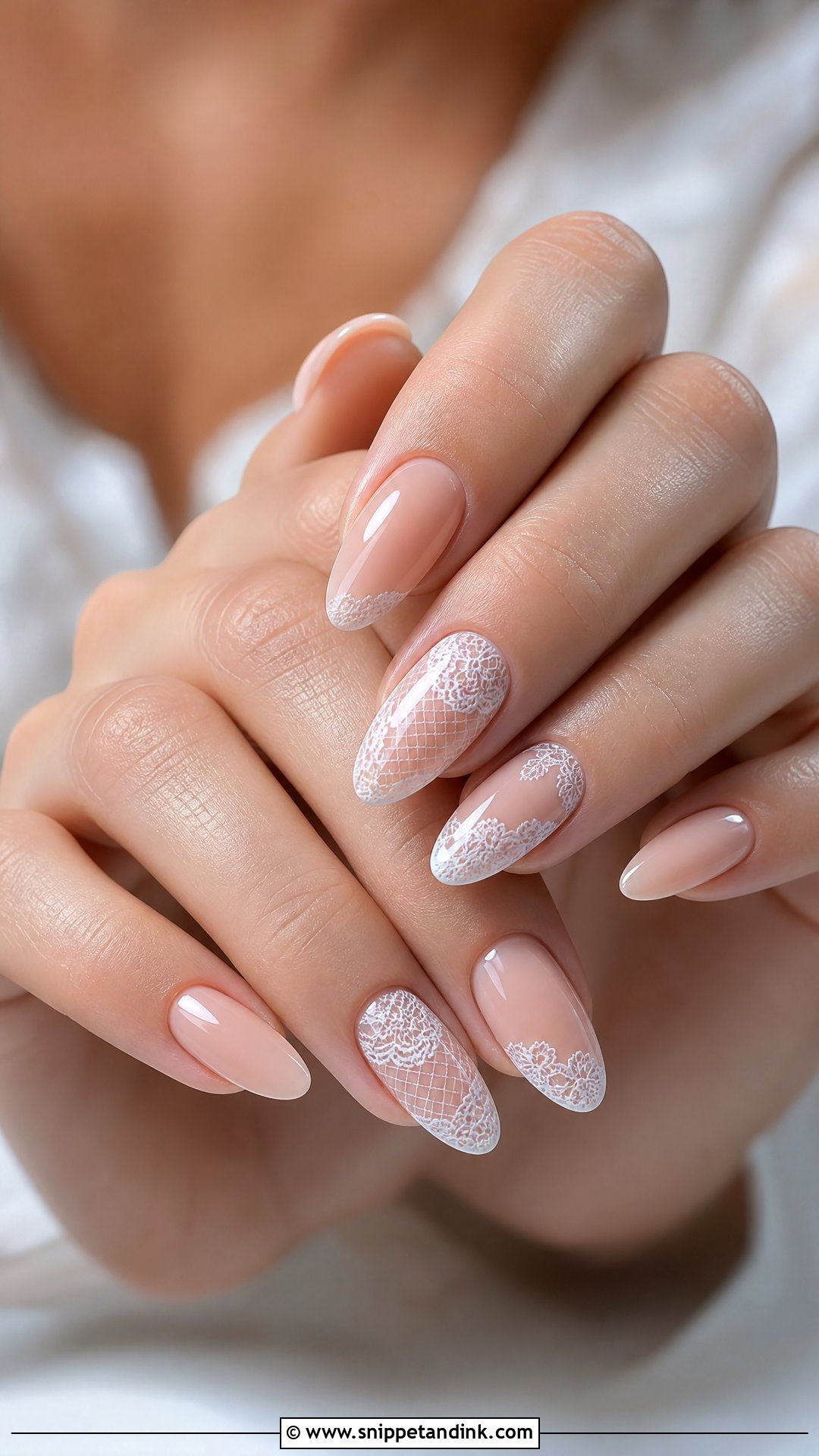 Lace Engagement Nails - Snippet and Ink - 35 Engagement Nails