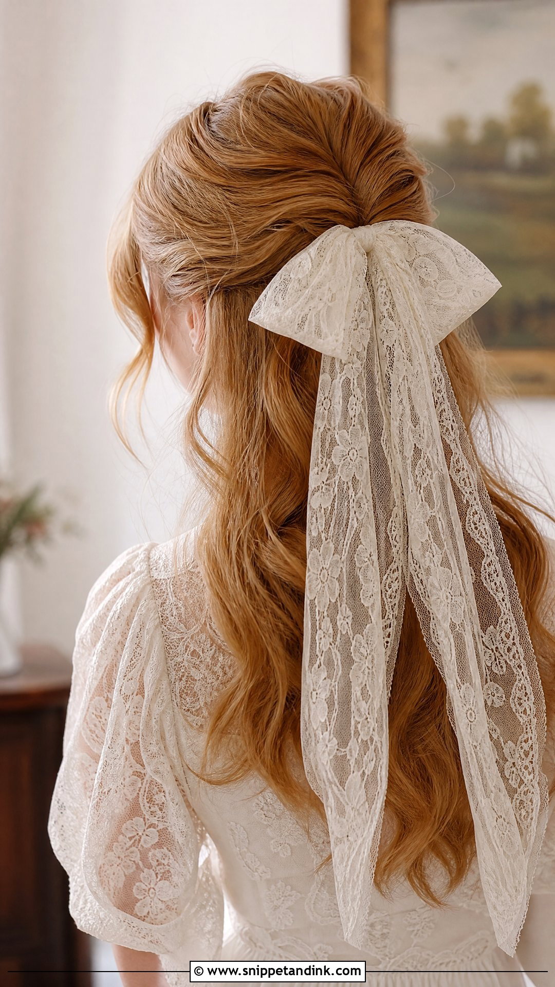 Lace Hair Scarf Soft Waves - Snippet and Ink - 15 Hair Accessories for Women Wedding Ideas