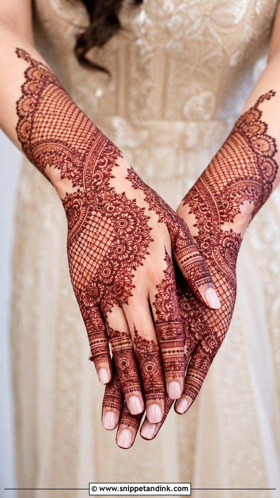 Lace Mehndi Design - Snippet and Ink - 35 Trending Mehndi Designs