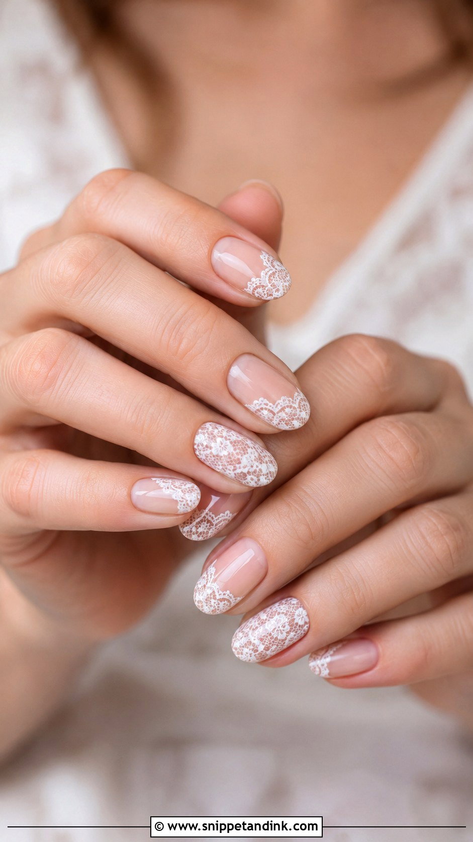 Lace Pre Wedding Nails - Snippet and Ink - 20 Pre Wedding Nails for Bride