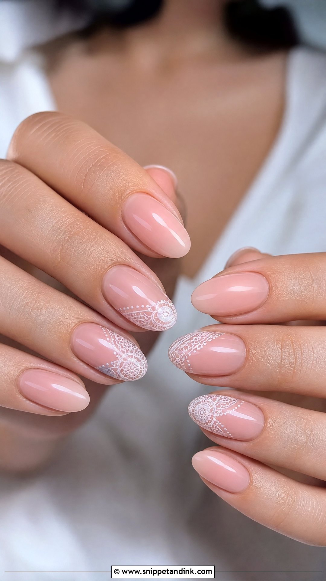 Lace Proposal Nails - Snippet and Ink - 25 Nails for Proposal