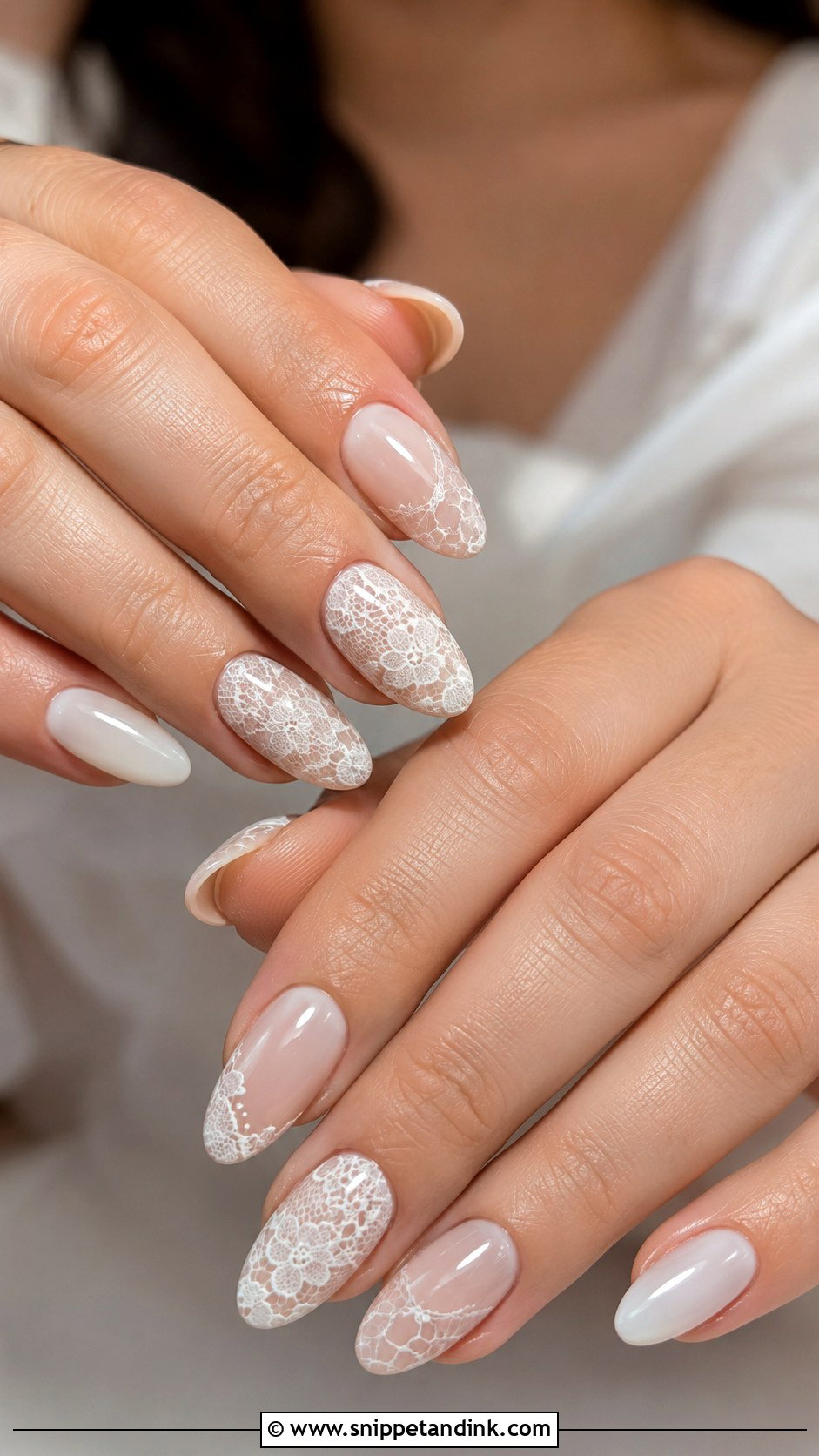 Lace Vintage Wedding Nails - Snippet and Ink - 20 Vintage Wedding Nails