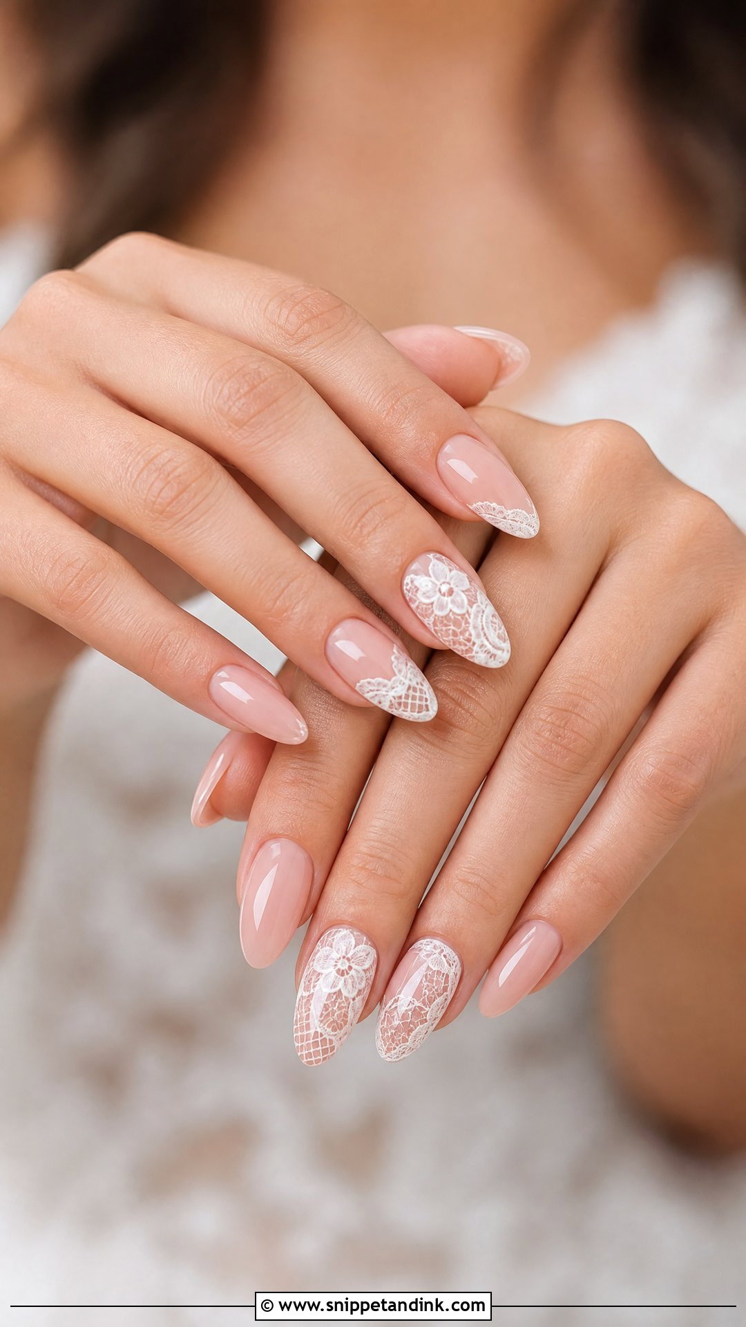 Lace Vintage Wedding Nails - Snippet and Ink - 20 Vintage Wedding Nails for Bride