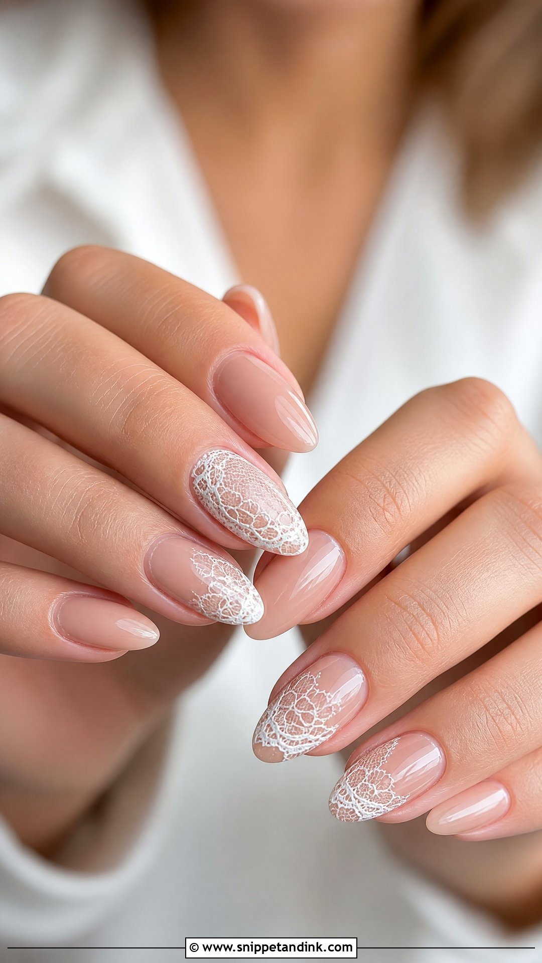 Lace Wedding Guest Nails - Snippet and Ink - 35 Wedding Guest Nails