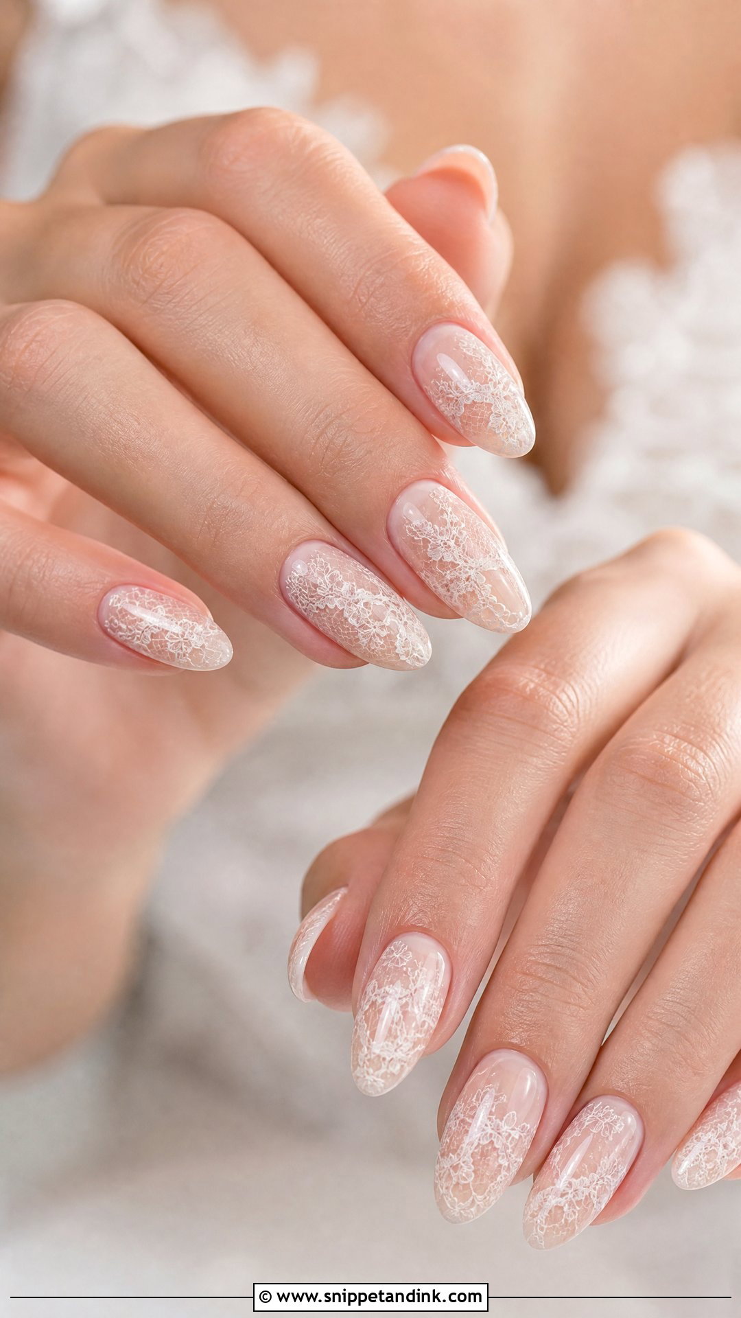 Lace Wedding Nail Extensions - Snippet and Ink - 25 Nail Extension Designs for Wedding