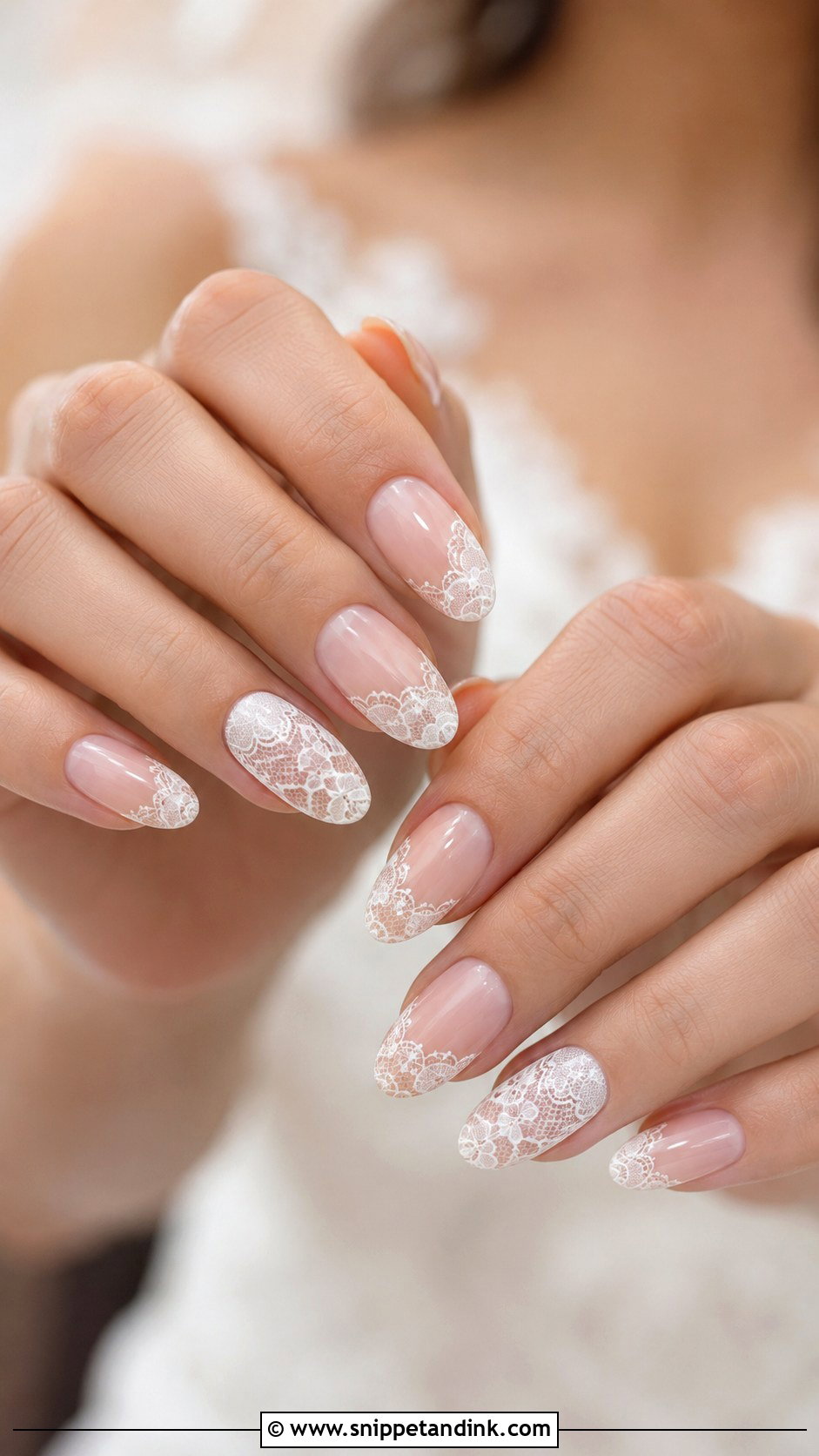 Lace Wedding Nail Extensions - Snippet and Ink - 20 Nail Extensions for Wedding Ideas