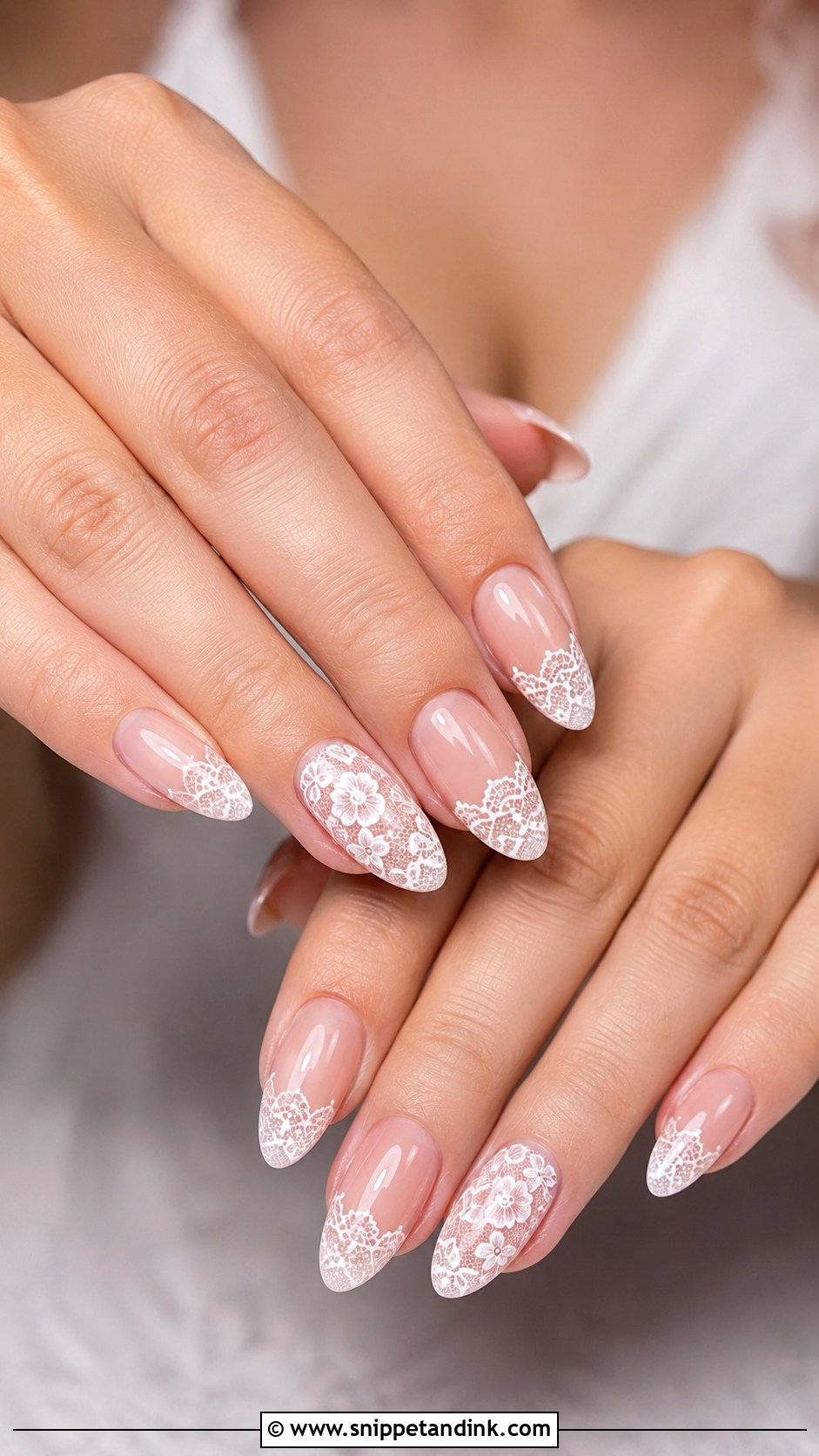 Lace Wedding Nails - Snippet and Ink - 20 Fun Wedding Nails for Bride