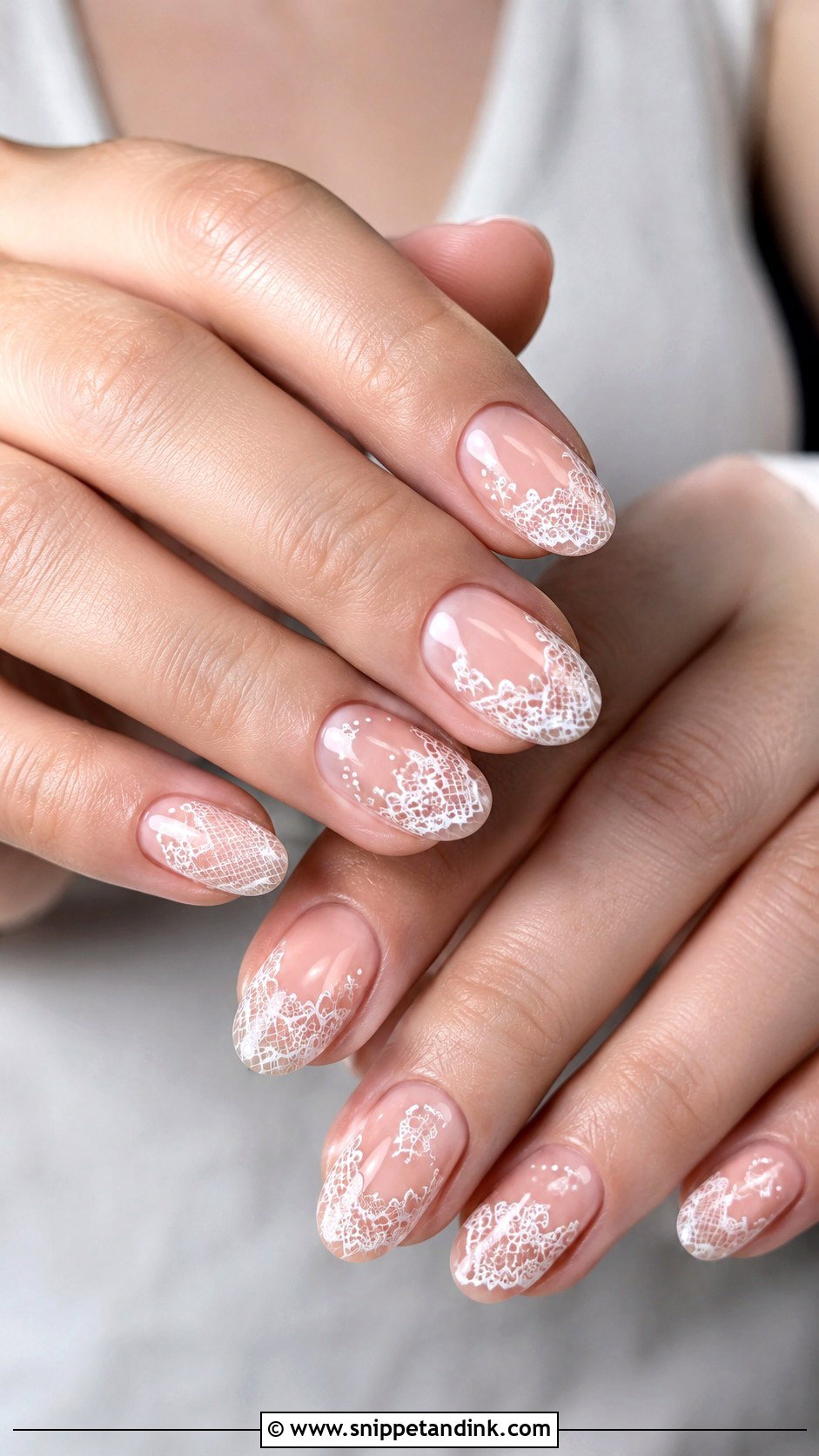 Lace Wedding Nails - Snippet and Ink - 20 Modern Wedding Nails