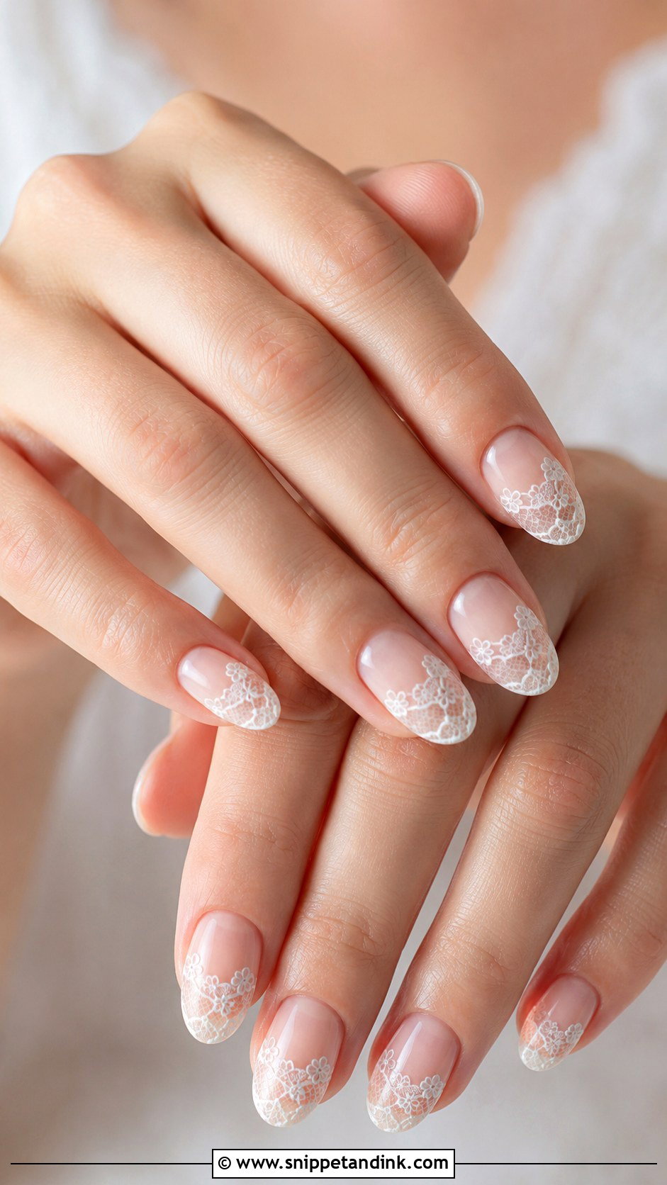 Lace Wedding Nails - Snippet and Ink - 20 Nail Art Design for Wedding Ideas