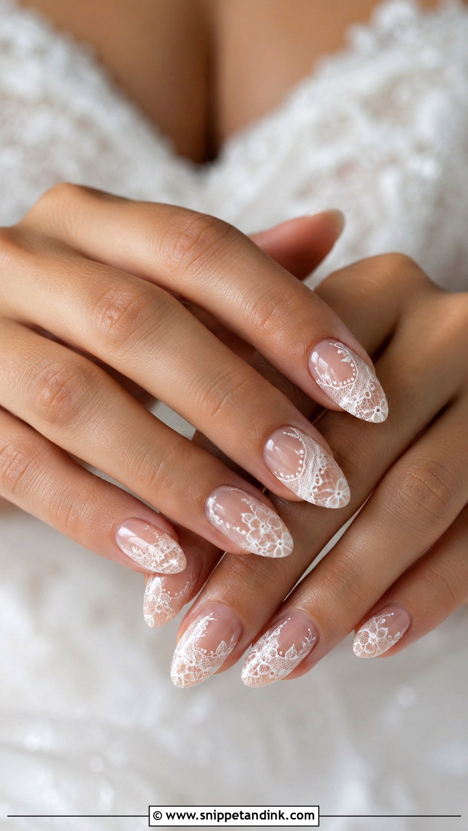 Lace Wedding Nails - Snippet and Ink - 20 Nails Art for Wedding