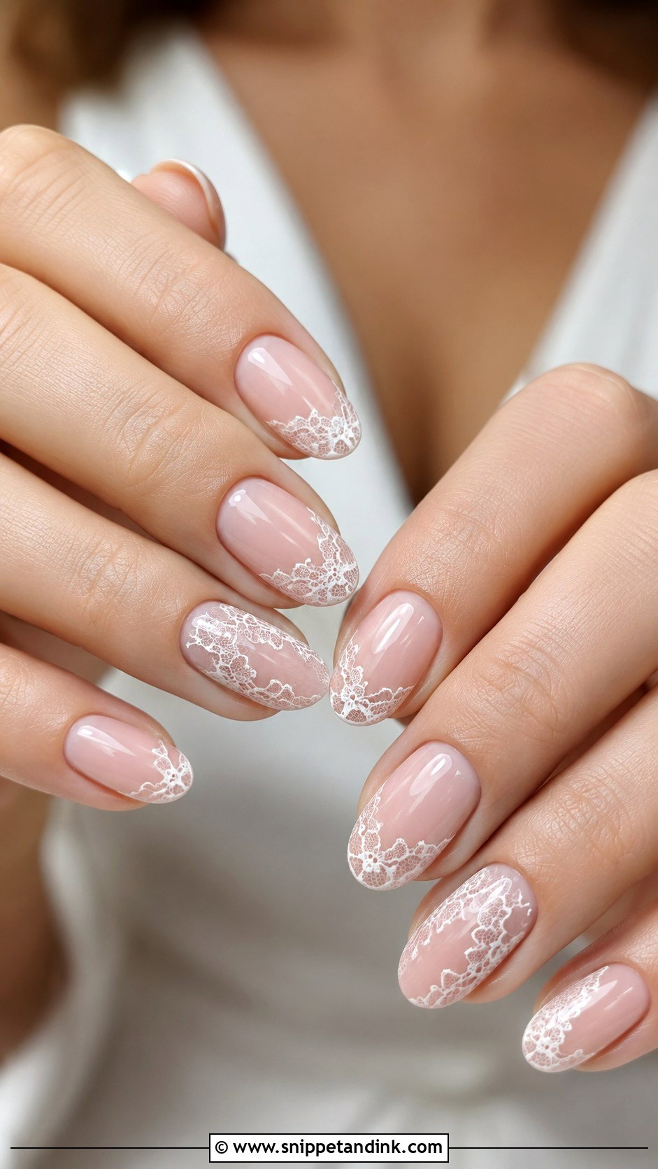 Lace Wedding Nails - Snippet and Ink - 20 Classic Wedding Nails for Bride