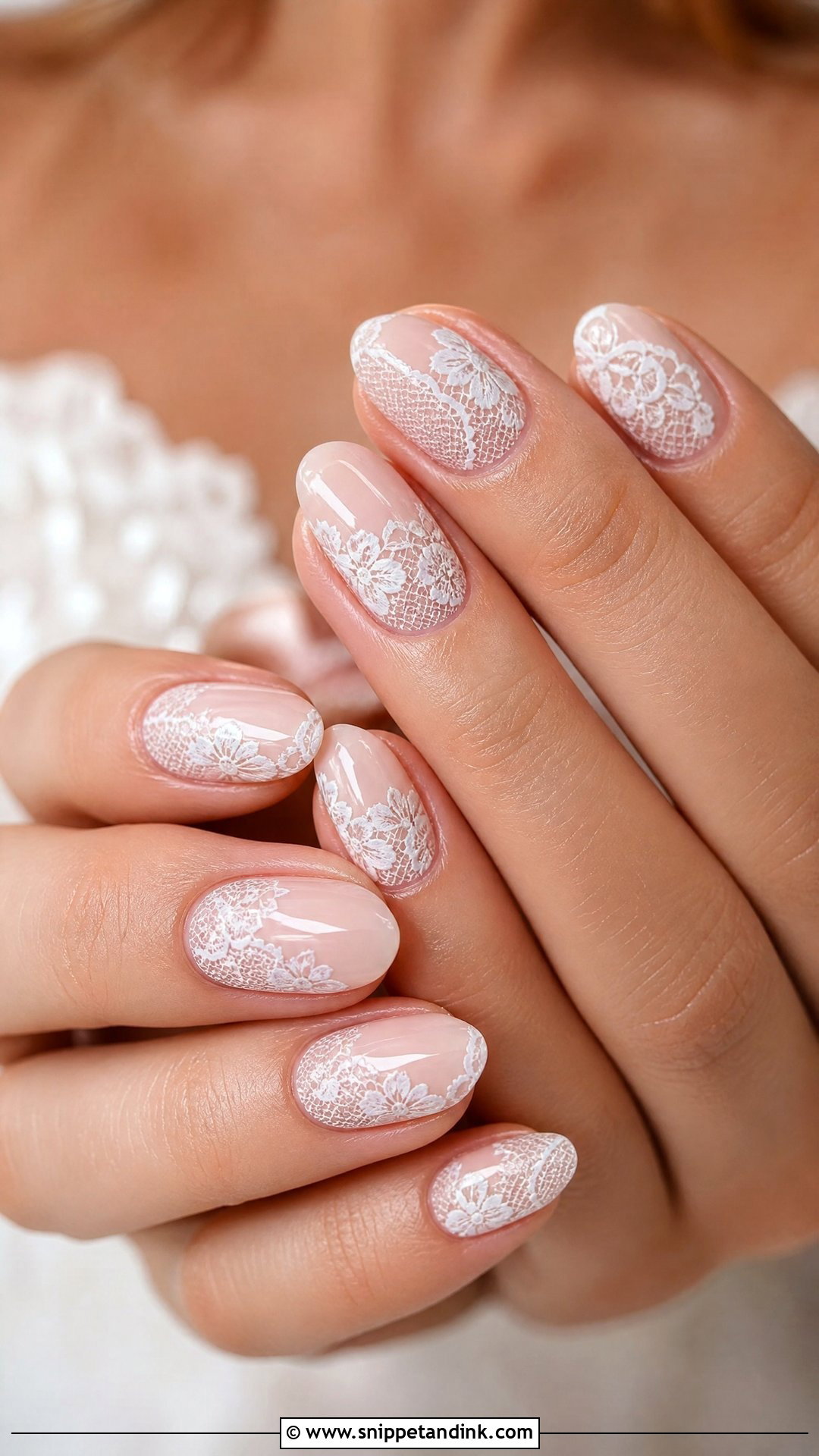 Lace Wedding Nails - Snippet and Ink - 20 Pretty Nails for Wedding