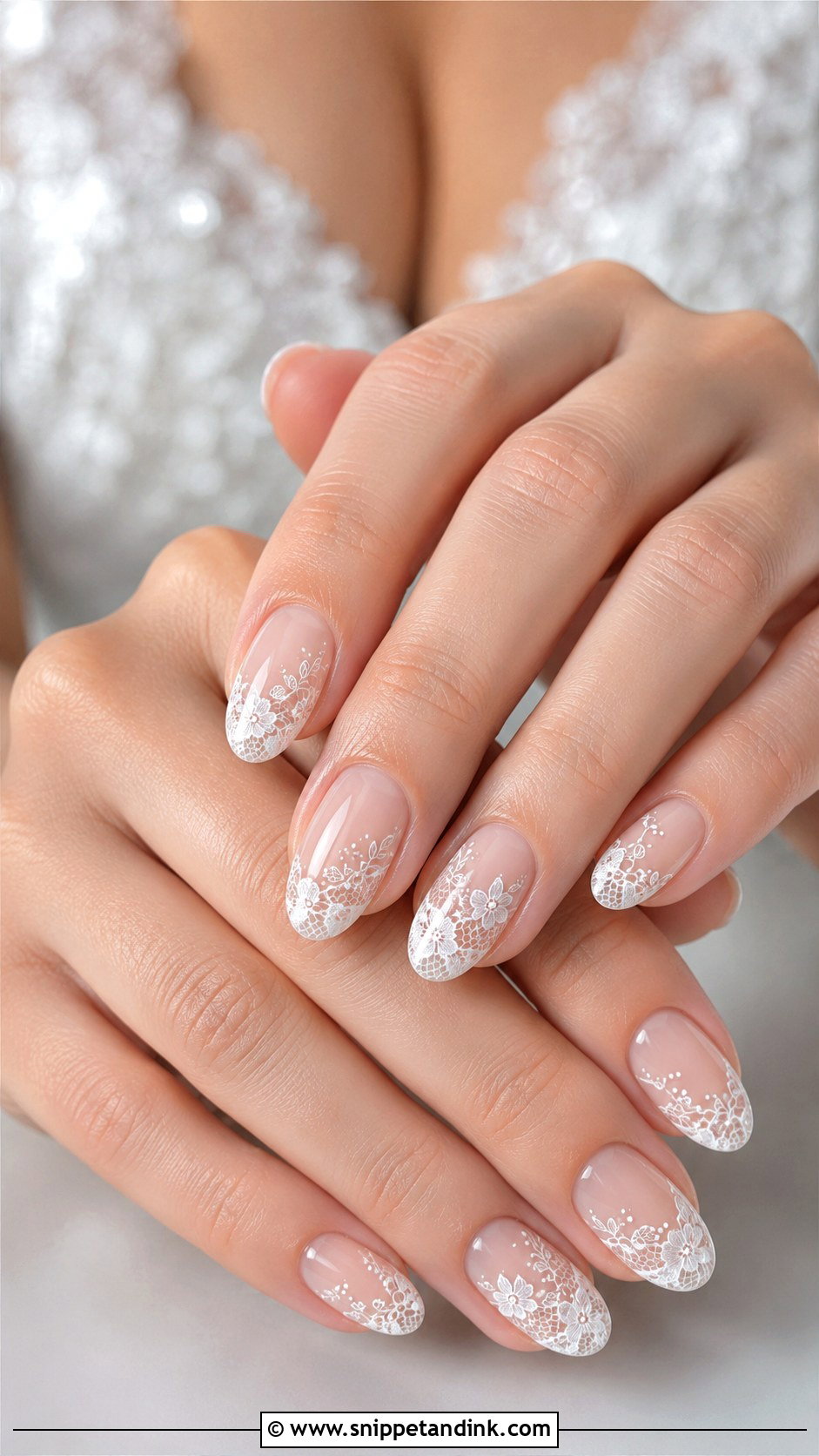 Lace Wedding Nails - Snippet and Ink - 20 Wedding Nail Ideas 2025