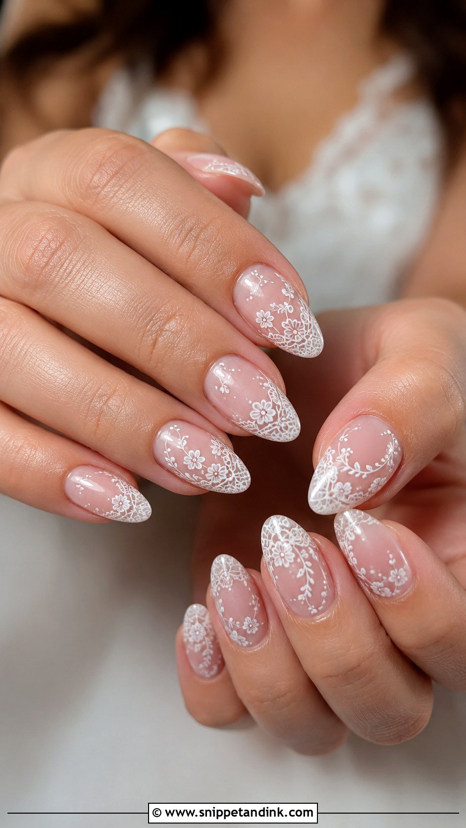 Lace Wedding Nails - Snippet and Ink - 20 Wedding Nails Design 2025
