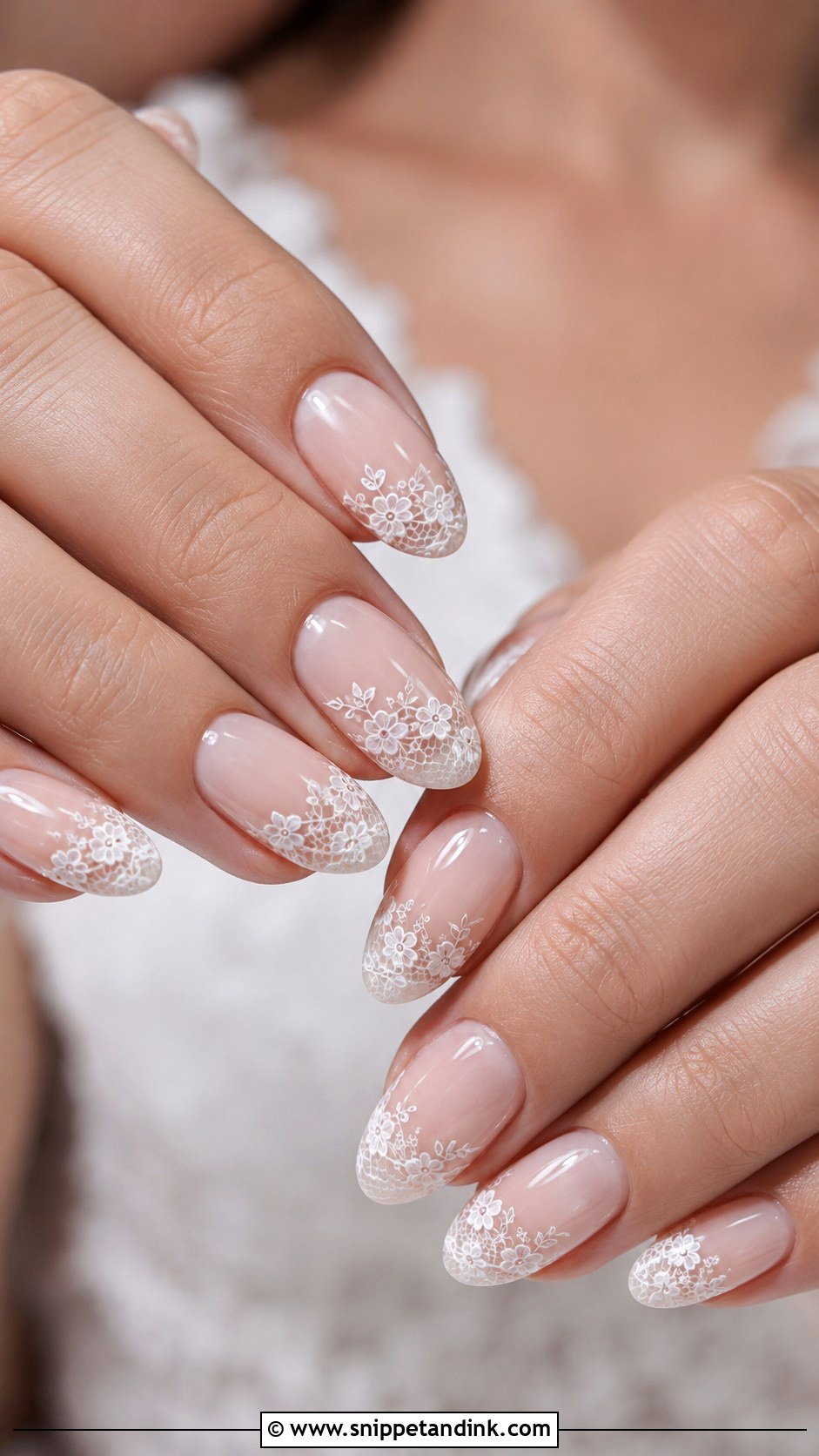 Lace Wedding Nails - Snippet and Ink - 20 Wedding Nails Inspo for Bride