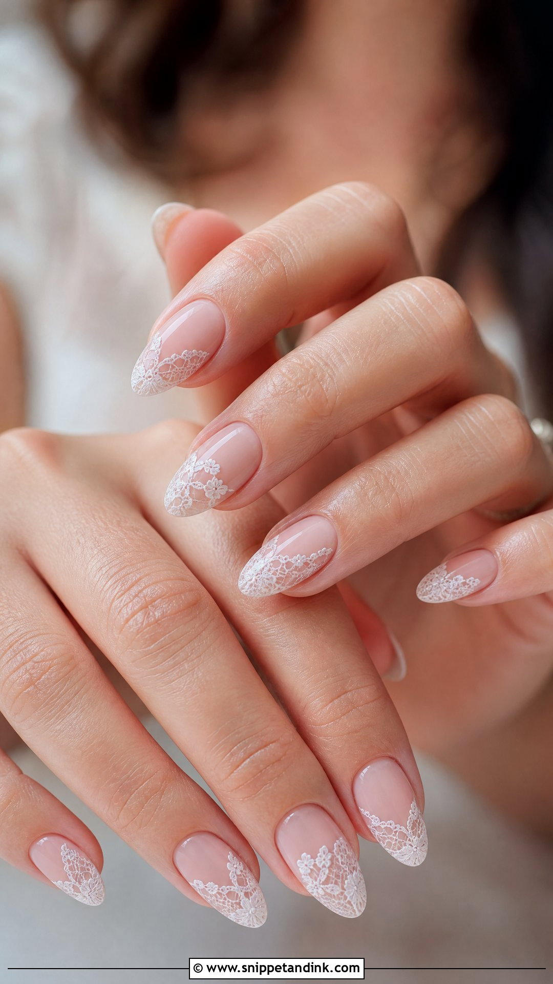Lace Wedding Nails - Snippet and Ink - 25 Best Wedding Nails