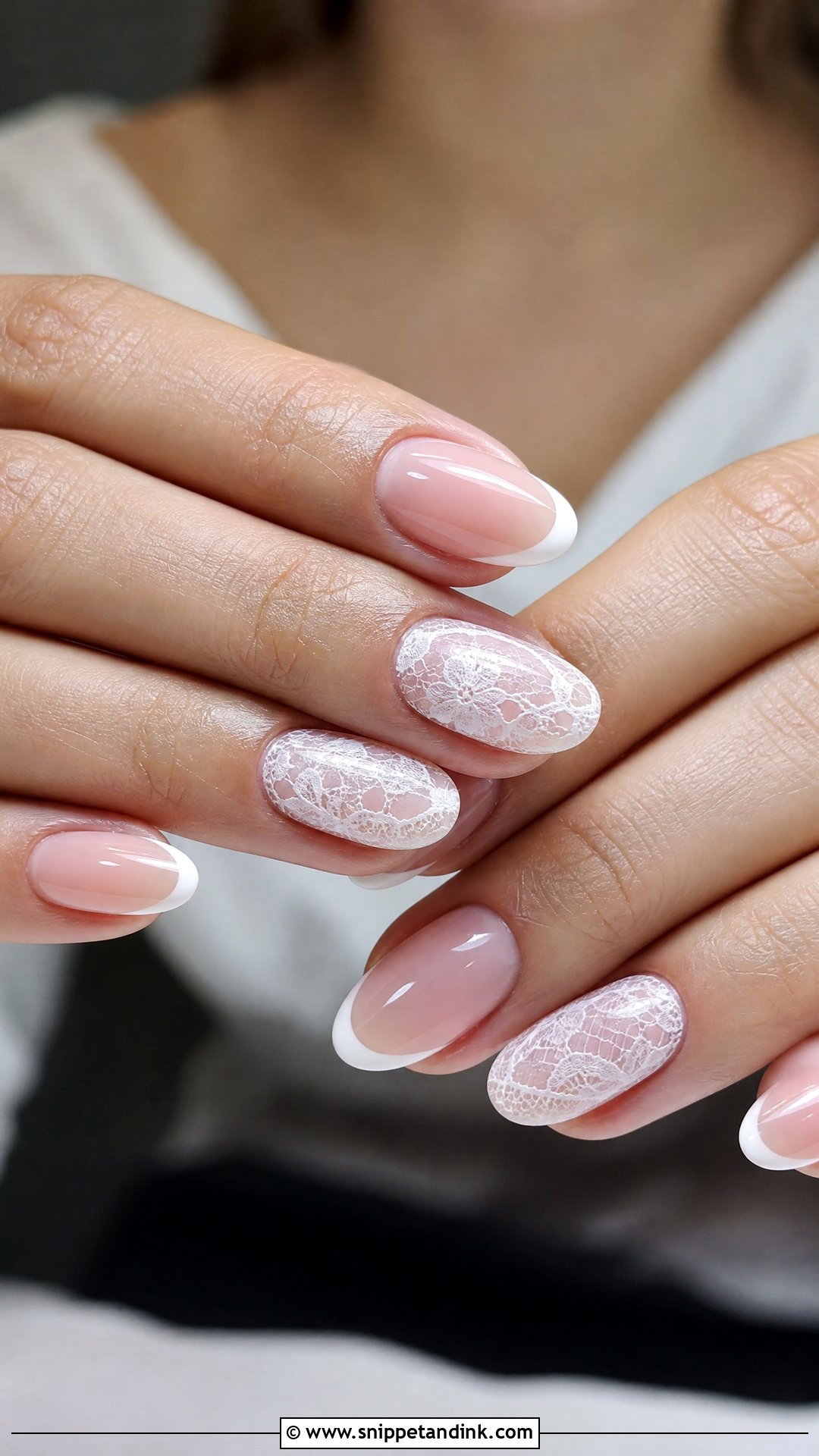 Lace Wedding Nails - Snippet and Ink - 25 Fun Wedding Nails